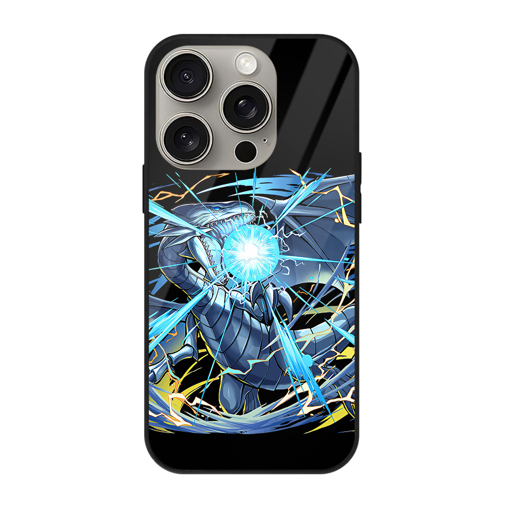 （画像用） 遊☆戯☆王 Yu-Gi-Oh! 【iPhone15Pro対応】スマホケース 耐衝撃＆黄変防止 背面ガラス