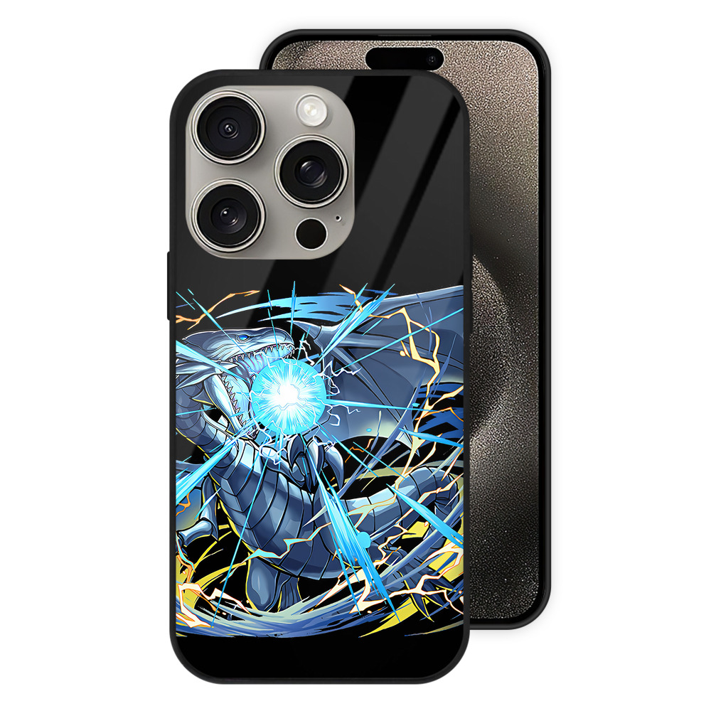 （画像用） 遊☆戯☆王 Yu-Gi-Oh! 【iPhone15Pro対応】スマホケース 耐衝撃＆黄変防止 背面ガラス