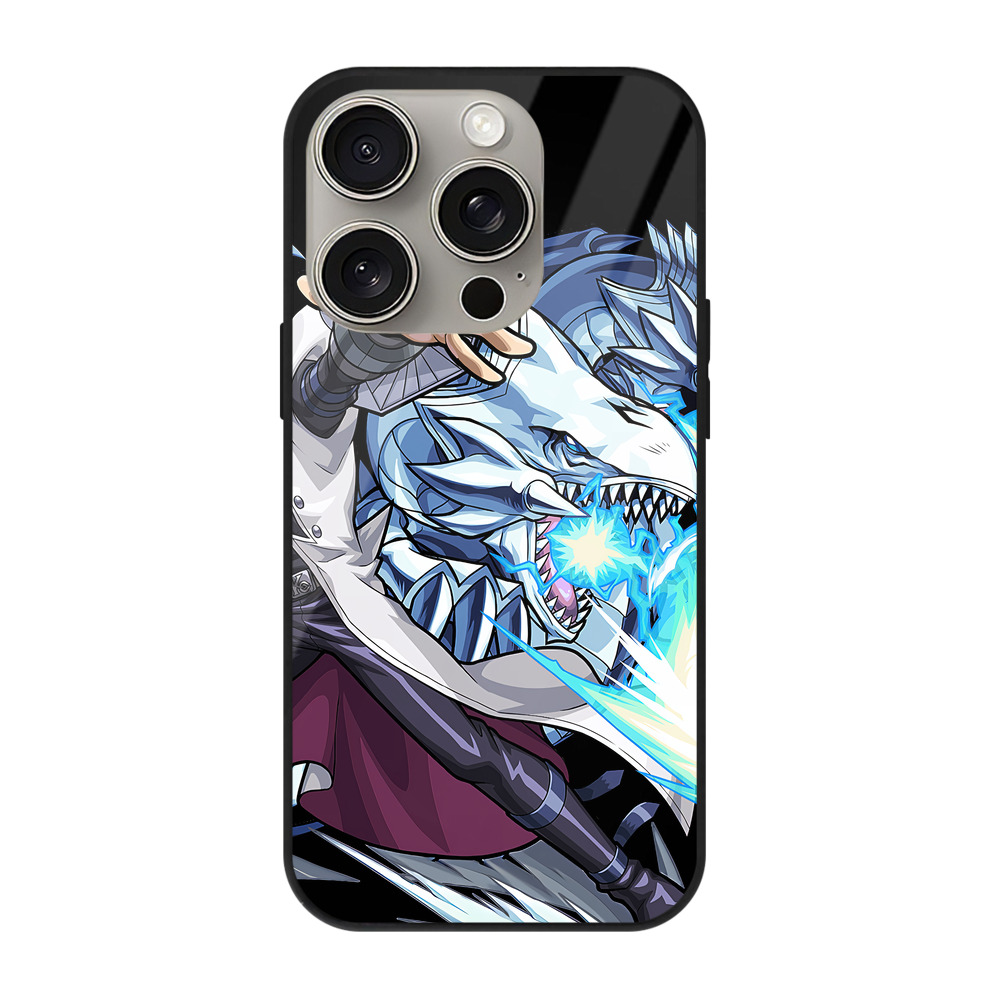（画像用） 遊☆戯☆王 Yu-Gi-Oh! 【iPhone15Pro対応】スマホケース 耐衝撃＆黄変防止 背面ガラス