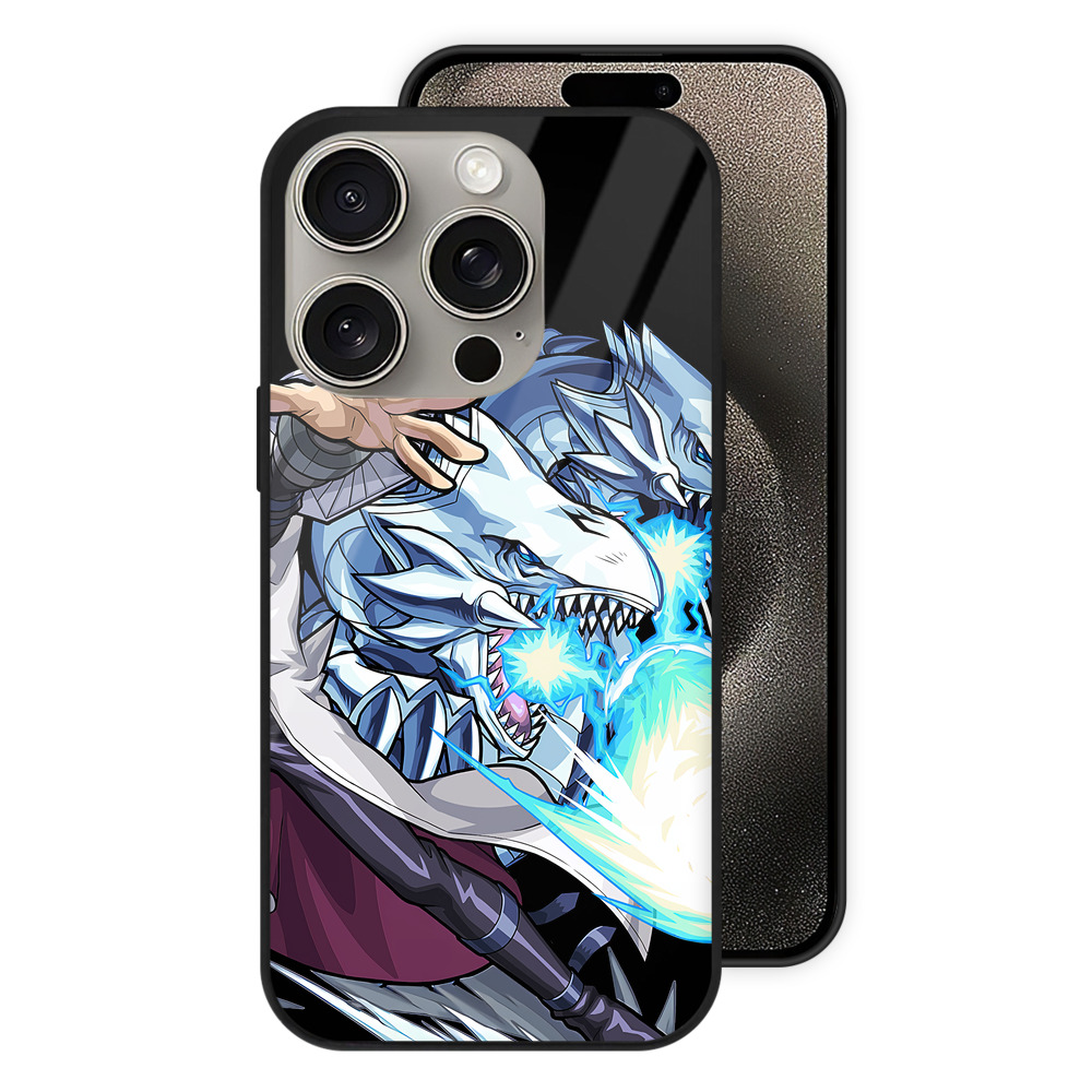 （画像用） 遊☆戯☆王 Yu-Gi-Oh! 【iPhone15Pro対応】スマホケース 耐衝撃＆黄変防止 背面ガラス