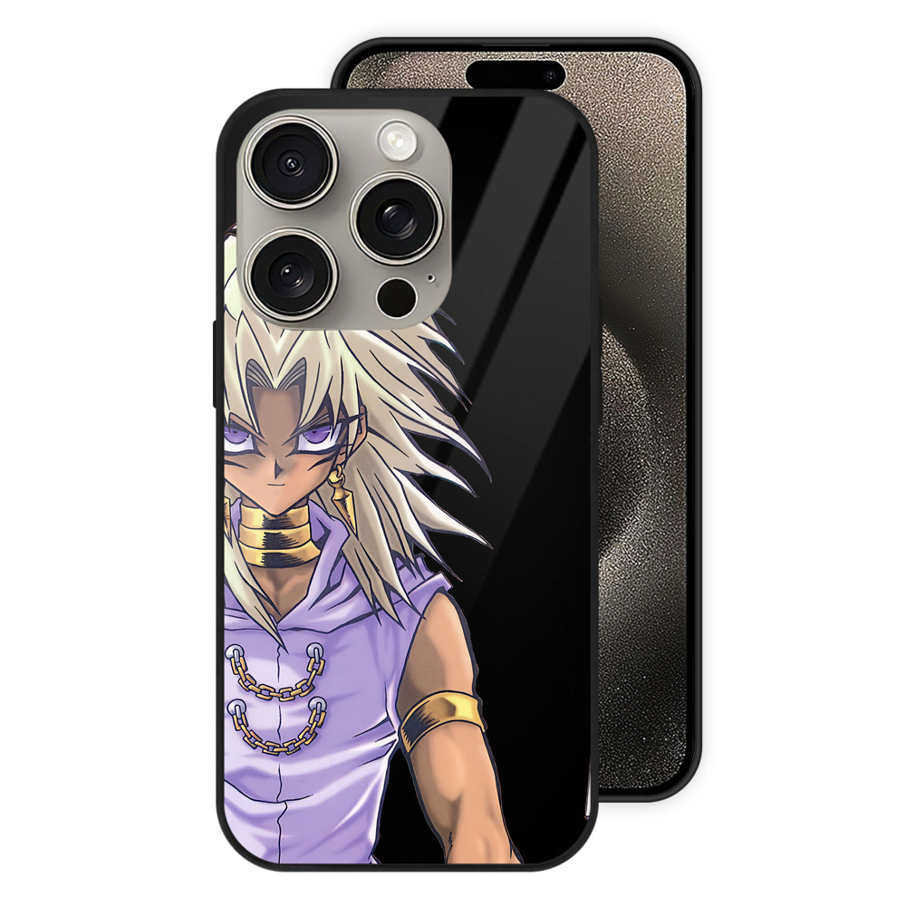 （画像用） 遊☆戯☆王 Yu-Gi-Oh! 【iPhone15Pro対応】スマホケース 耐衝撃＆黄変防止 背面ガラス