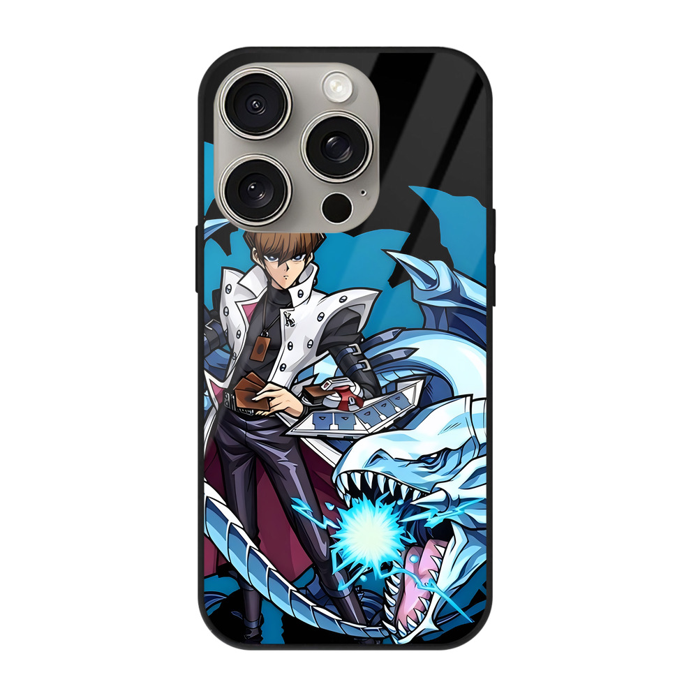 遊☆戯☆王 Yu-Gi-Oh! 【iPhone15Pro対応】スマホケース 耐衝撃＆黄変防止 背面ガラス