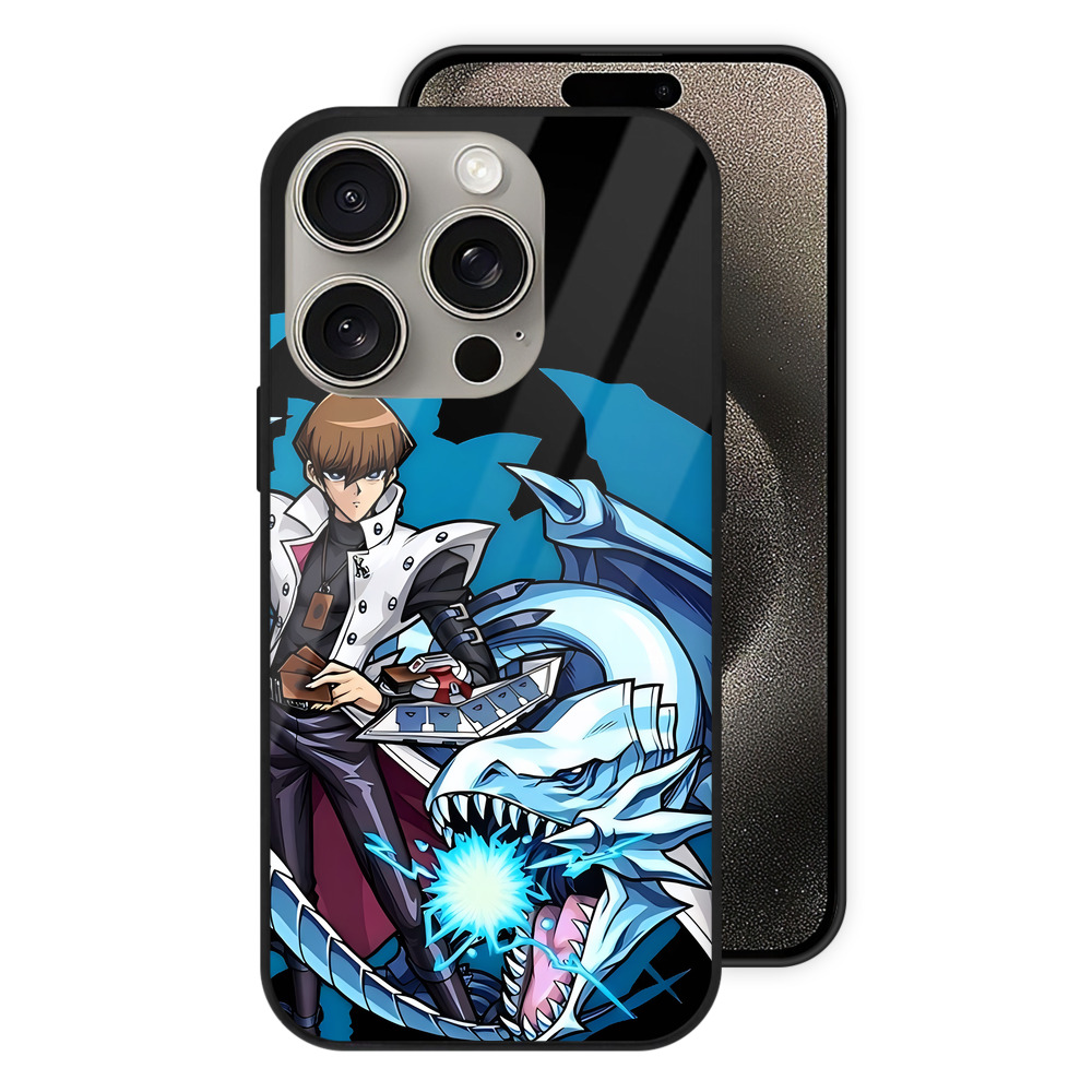 遊☆戯☆王 Yu-Gi-Oh! 【iPhone15Pro対応】スマホケース 耐衝撃＆黄変防止 背面ガラス