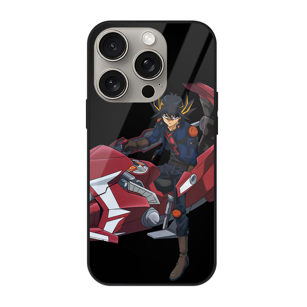 遊☆戯☆王 Yu-Gi-Oh! 【iPhone15Pro対応】スマホケース 耐衝撃＆黄変防止 背面ガラス