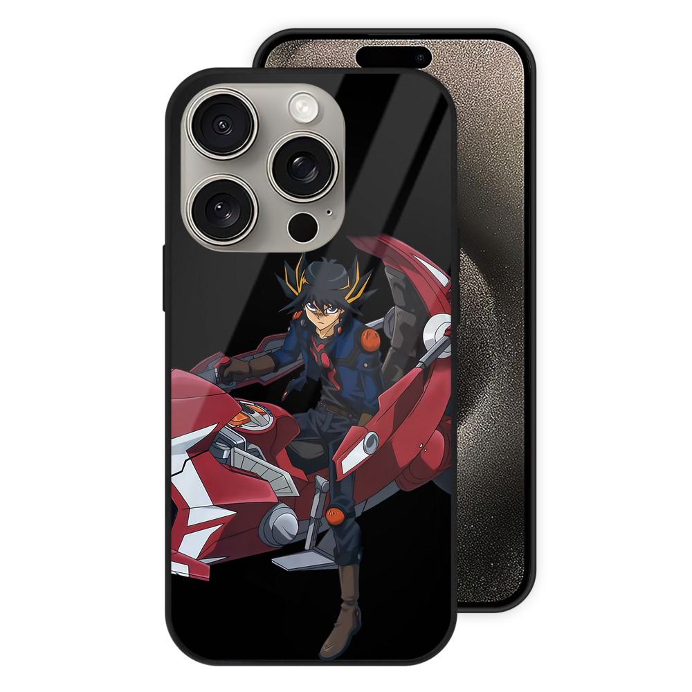 （画像用） 遊☆戯☆王 Yu-Gi-Oh! 【iPhone15Pro対応】スマホケース 耐衝撃＆黄変防止 背面ガラス