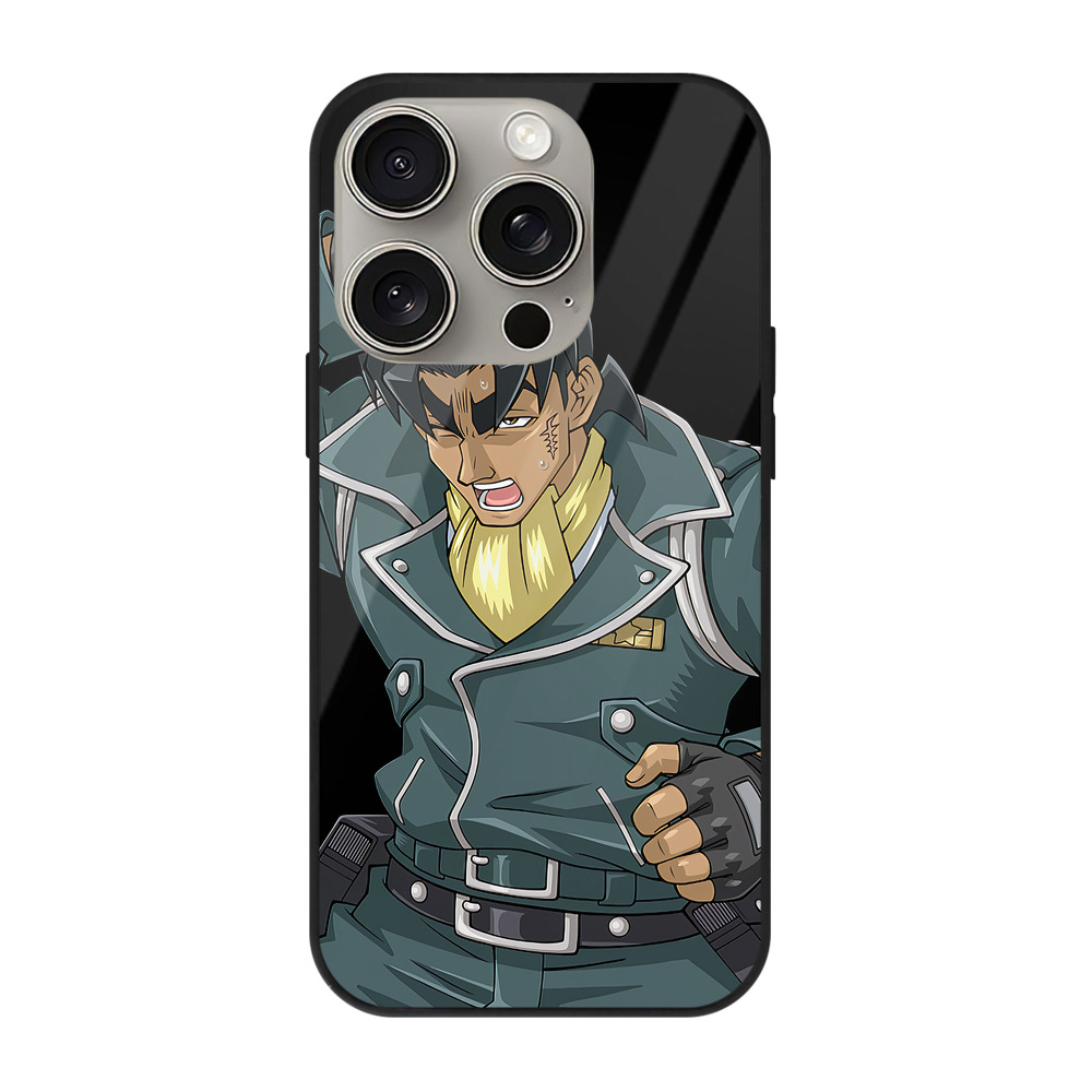 （画像用） 遊☆戯☆王 Yu-Gi-Oh! 【iPhone15Pro対応】スマホケース 耐衝撃＆黄変防止 背面ガラス
