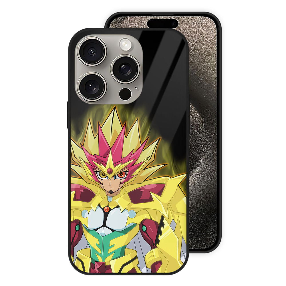 遊☆戯☆王 Yu-Gi-Oh! 【iPhone15Pro対応】スマホケース 耐衝撃＆黄変防止 背面ガラス
