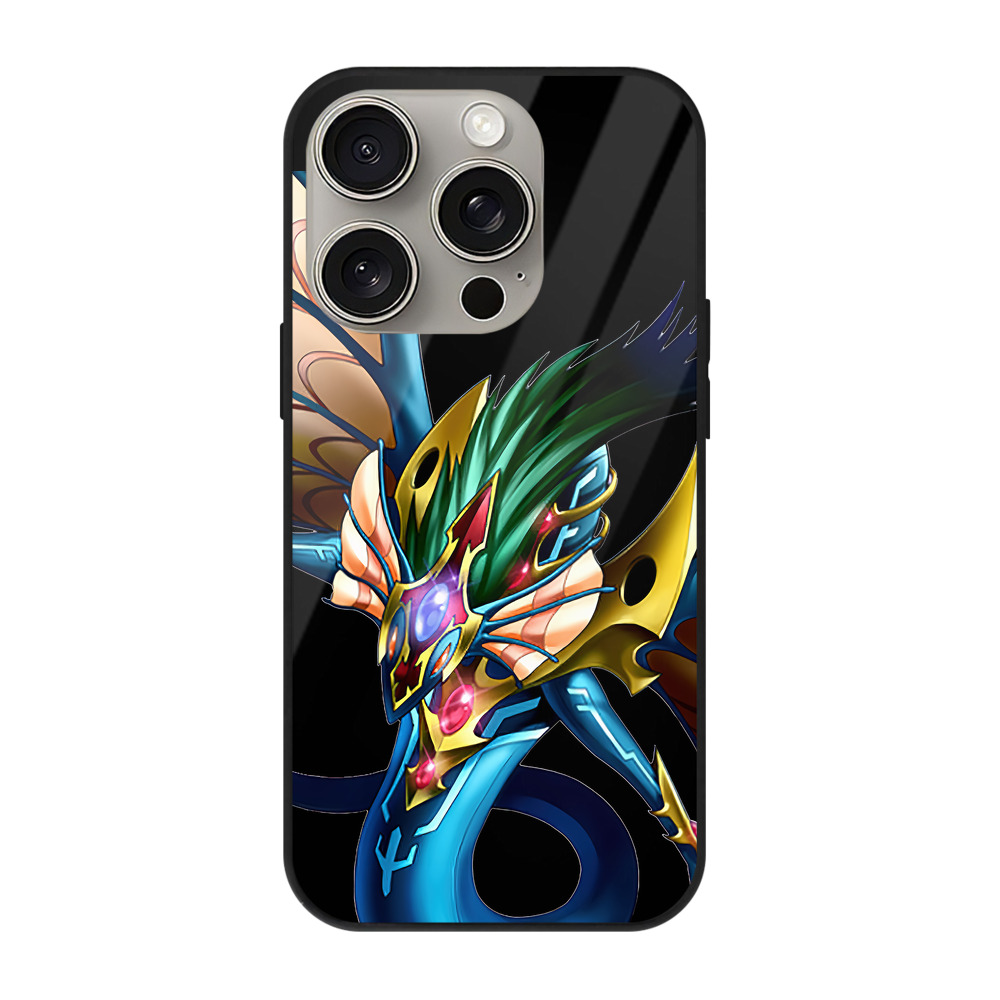 （画像用） 遊☆戯☆王 Yu-Gi-Oh! 【iPhone15Pro対応】スマホケース 耐衝撃＆黄変防止 背面ガラス