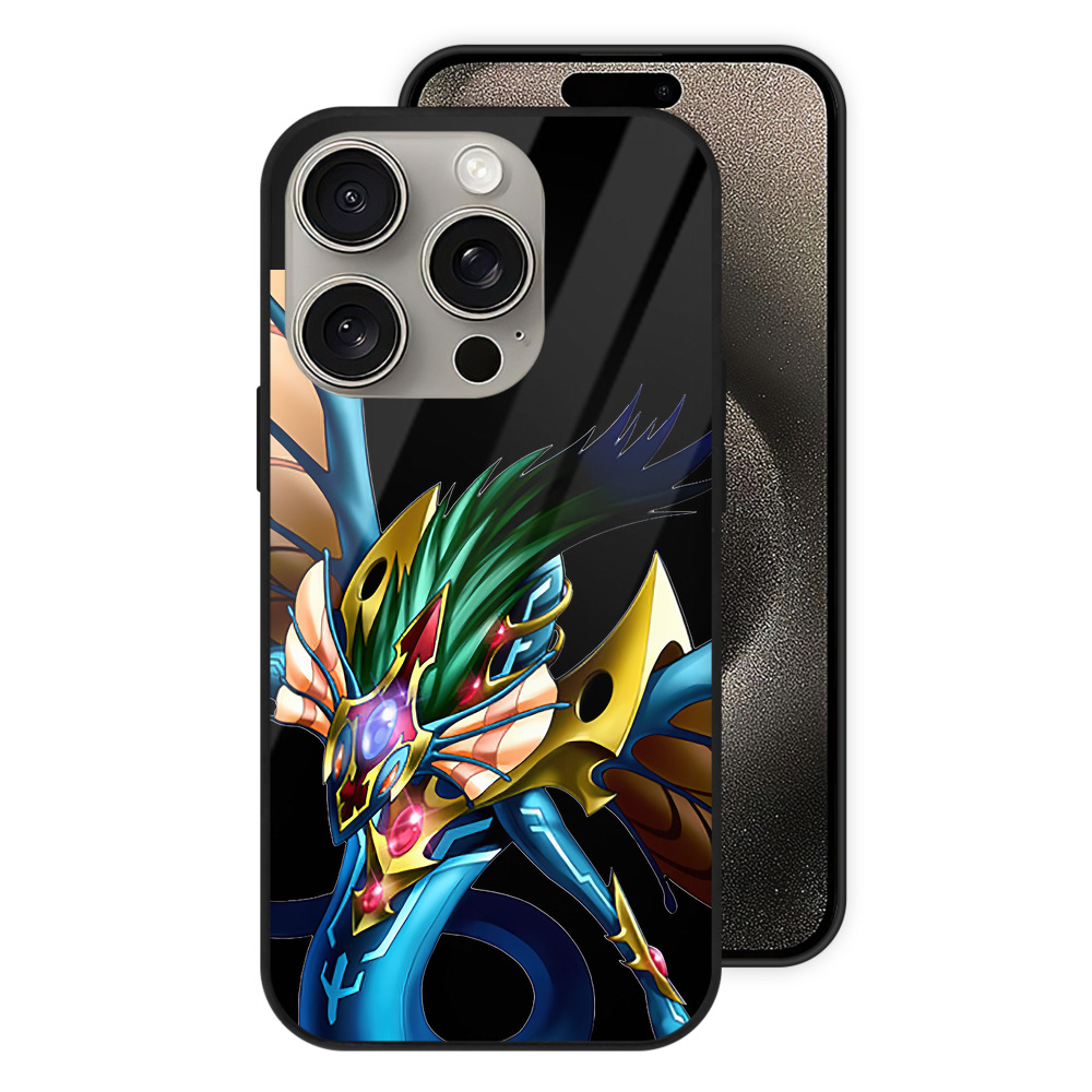 （画像用） 遊☆戯☆王 Yu-Gi-Oh! 【iPhone15Pro対応】スマホケース 耐衝撃＆黄変防止 背面ガラス