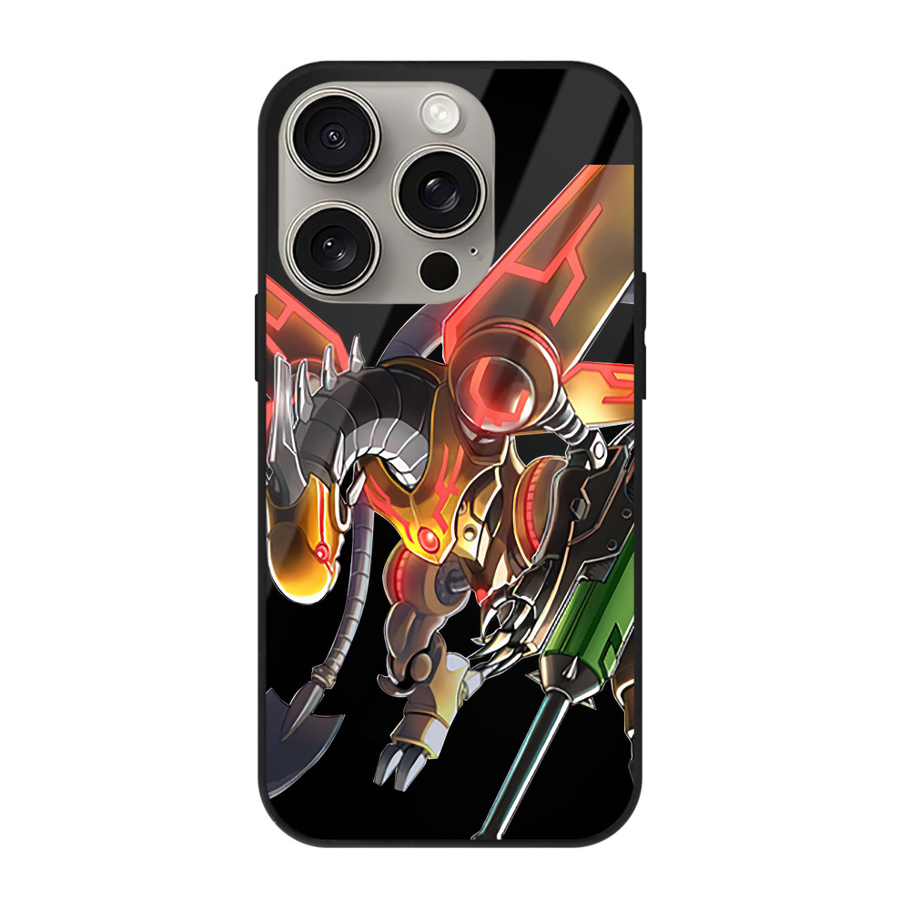 （画像用） 遊☆戯☆王 Yu-Gi-Oh! 【iPhone15Pro対応】スマホケース 耐衝撃＆黄変防止 背面ガラス
