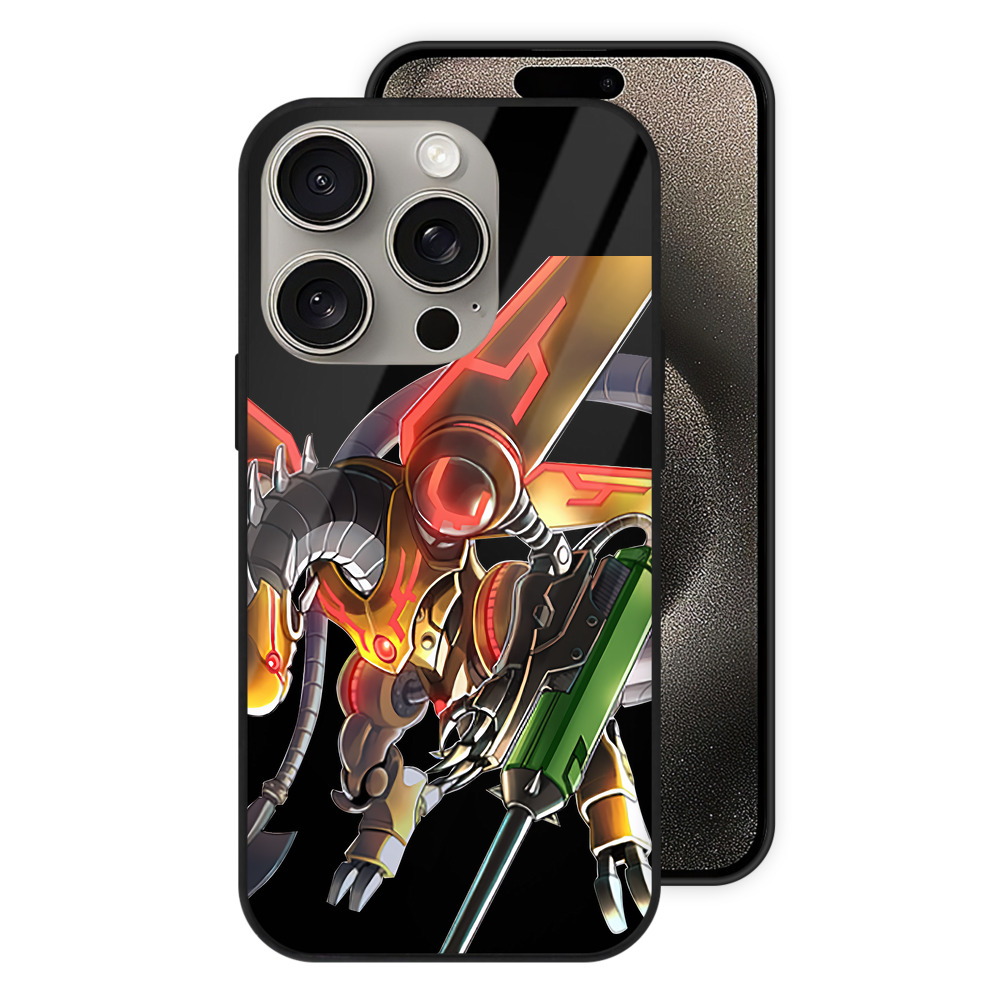 （画像用） 遊☆戯☆王 Yu-Gi-Oh! 【iPhone15Pro対応】スマホケース 耐衝撃＆黄変防止 背面ガラス