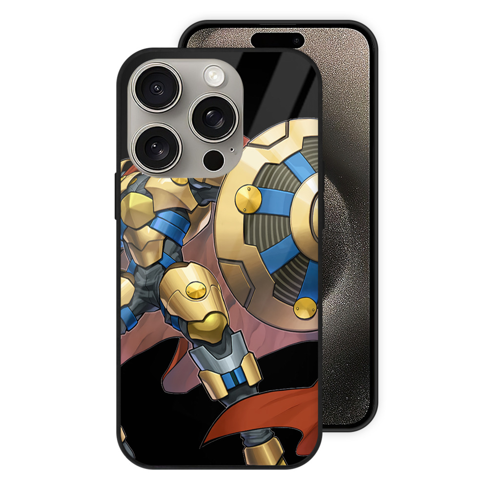 （画像用） 遊☆戯☆王 Yu-Gi-Oh! 【iPhone15Pro対応】スマホケース 耐衝撃＆黄変防止 背面ガラス