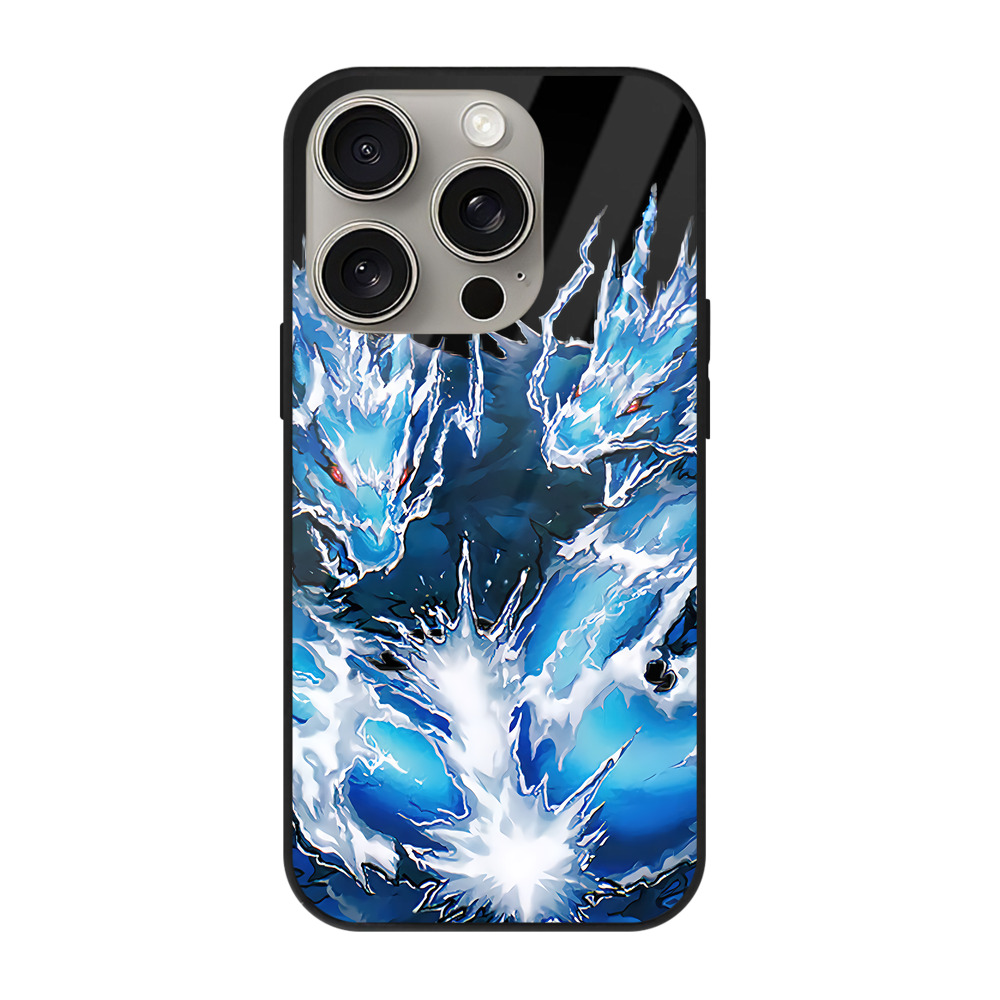 遊☆戯☆王 Yu-Gi-Oh! 【iPhone15Pro対応】スマホケース 耐衝撃＆黄変防止 背面ガラス