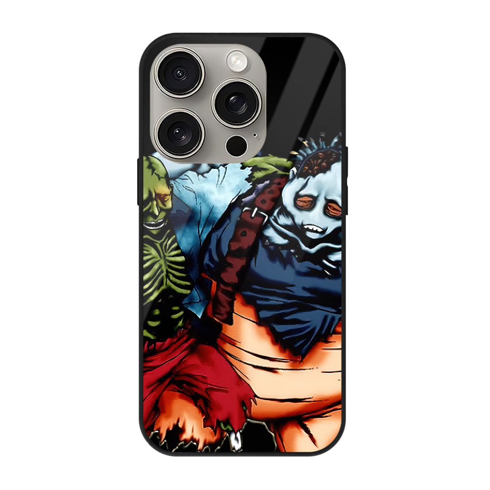 遊☆戯☆王 Yu-Gi-Oh! 【iPhone15Pro対応】スマホケース 耐衝撃＆黄変防止 背面ガラス