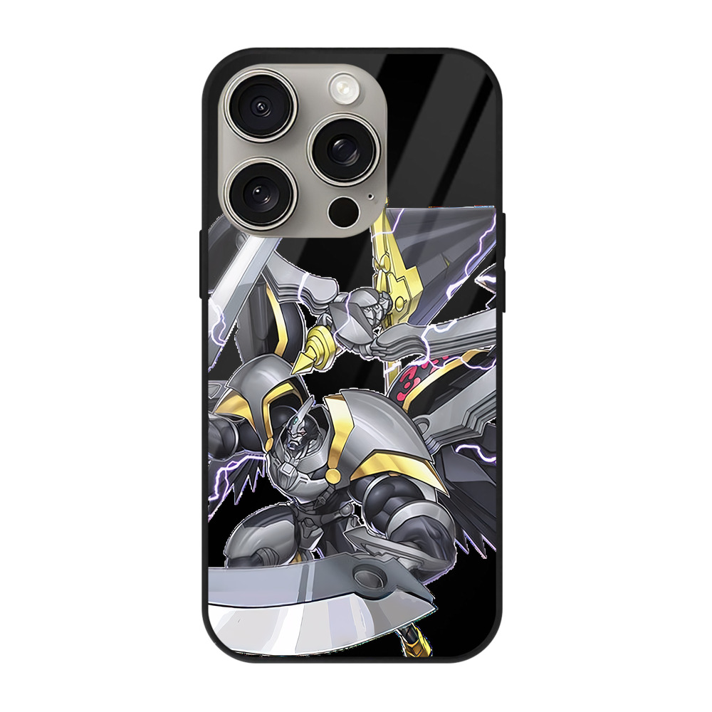遊☆戯☆王 Yu-Gi-Oh! 【iPhone15Pro対応】スマホケース 耐衝撃＆黄変防止 背面ガラス