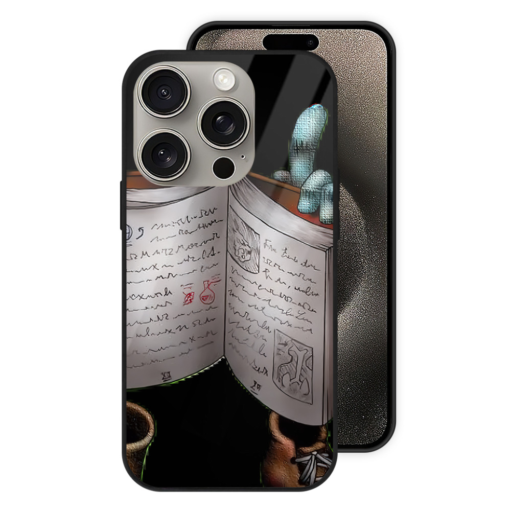 （画像用） 遊☆戯☆王 Yu-Gi-Oh! 【iPhone15Pro対応】スマホケース 耐衝撃＆黄変防止 背面ガラス