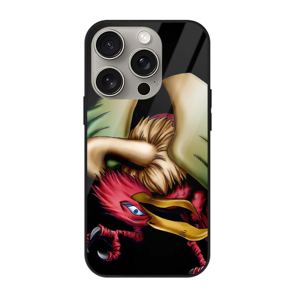 遊☆戯☆王 Yu-Gi-Oh! 【iPhone15Pro対応】スマホケース 耐衝撃＆黄変防止 背面ガラス