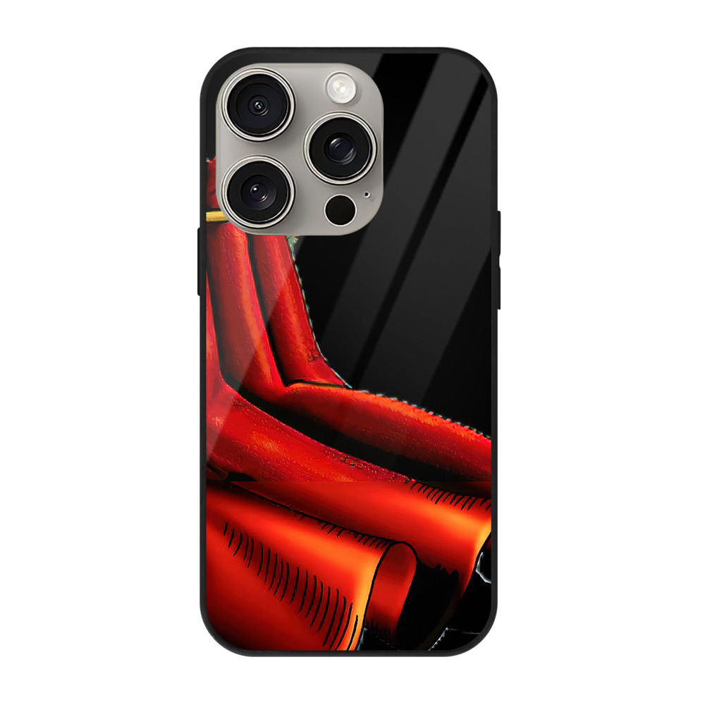 遊☆戯☆王 Yu-Gi-Oh! 【iPhone15Pro対応】スマホケース 耐衝撃＆黄変防止 背面ガラス