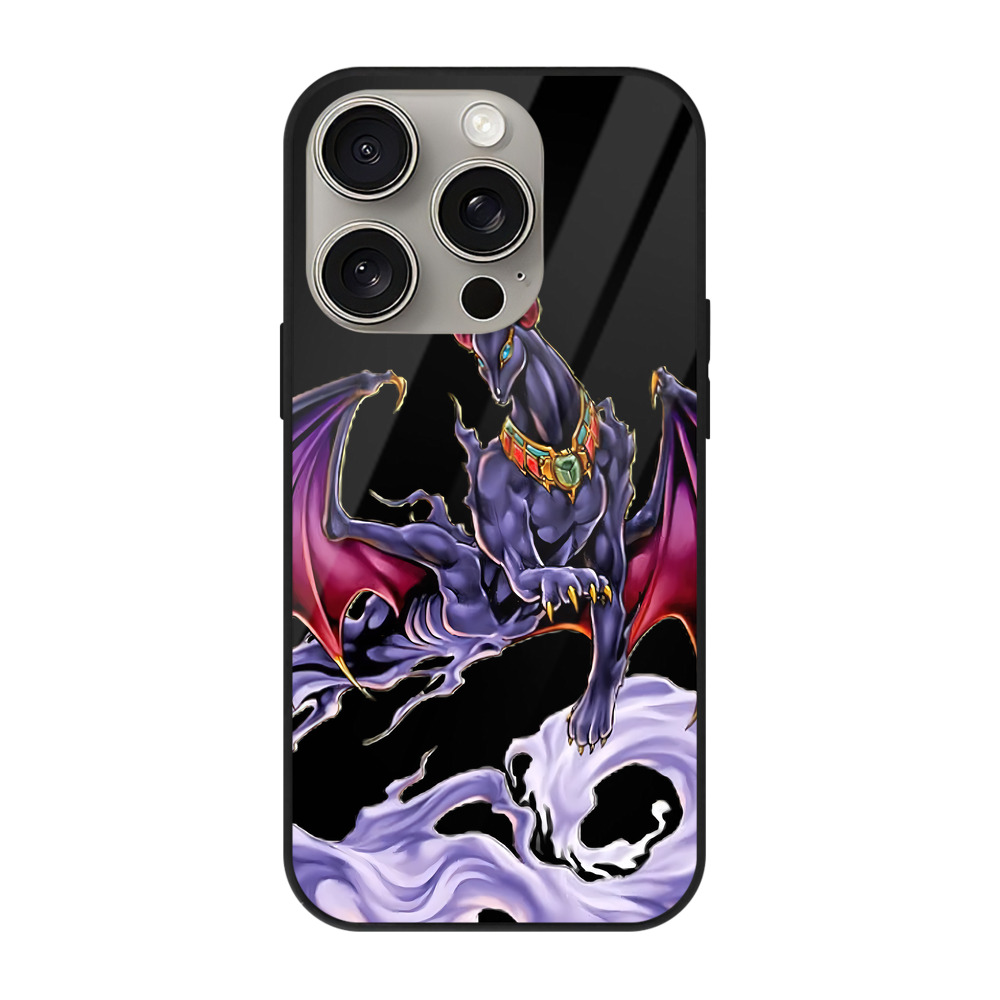 遊☆戯☆王 Yu-Gi-Oh! 【iPhone15Pro対応】スマホケース 耐衝撃＆黄変防止 背面ガラス