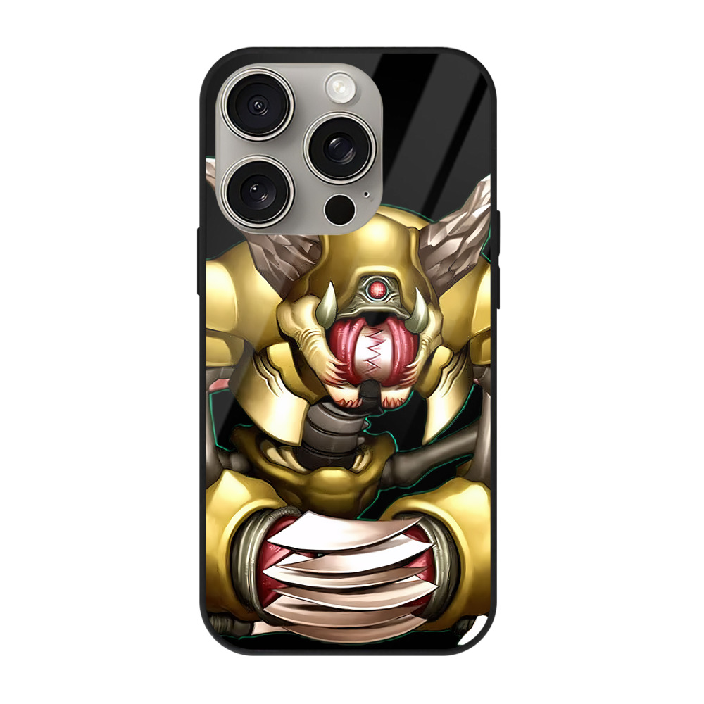 （画像用） 遊☆戯☆王 Yu-Gi-Oh! 【iPhone15Pro対応】スマホケース 耐衝撃＆黄変防止 背面ガラス