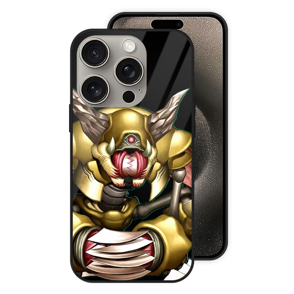（画像用） 遊☆戯☆王 Yu-Gi-Oh! 【iPhone15Pro対応】スマホケース 耐衝撃＆黄変防止 背面ガラス