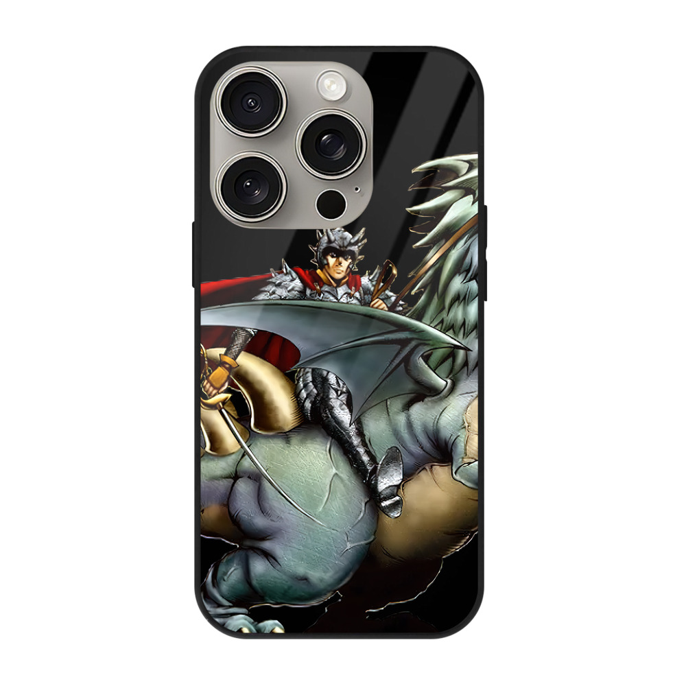 遊☆戯☆王 Yu-Gi-Oh! 【iPhone15Pro対応】スマホケース 耐衝撃＆黄変防止 背面ガラス