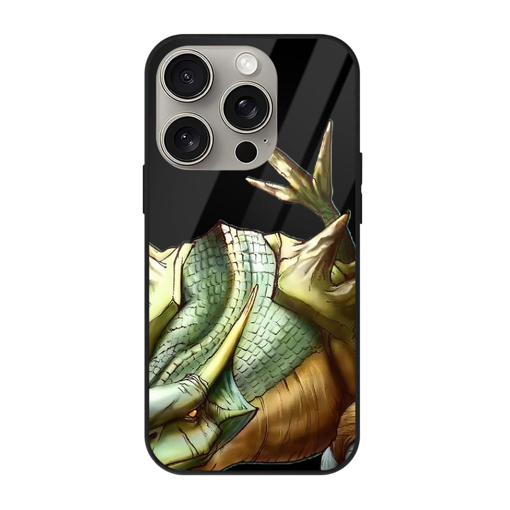 遊☆戯☆王 Yu-Gi-Oh! 【iPhone15Pro対応】スマホケース 耐衝撃＆黄変防止 背面ガラス