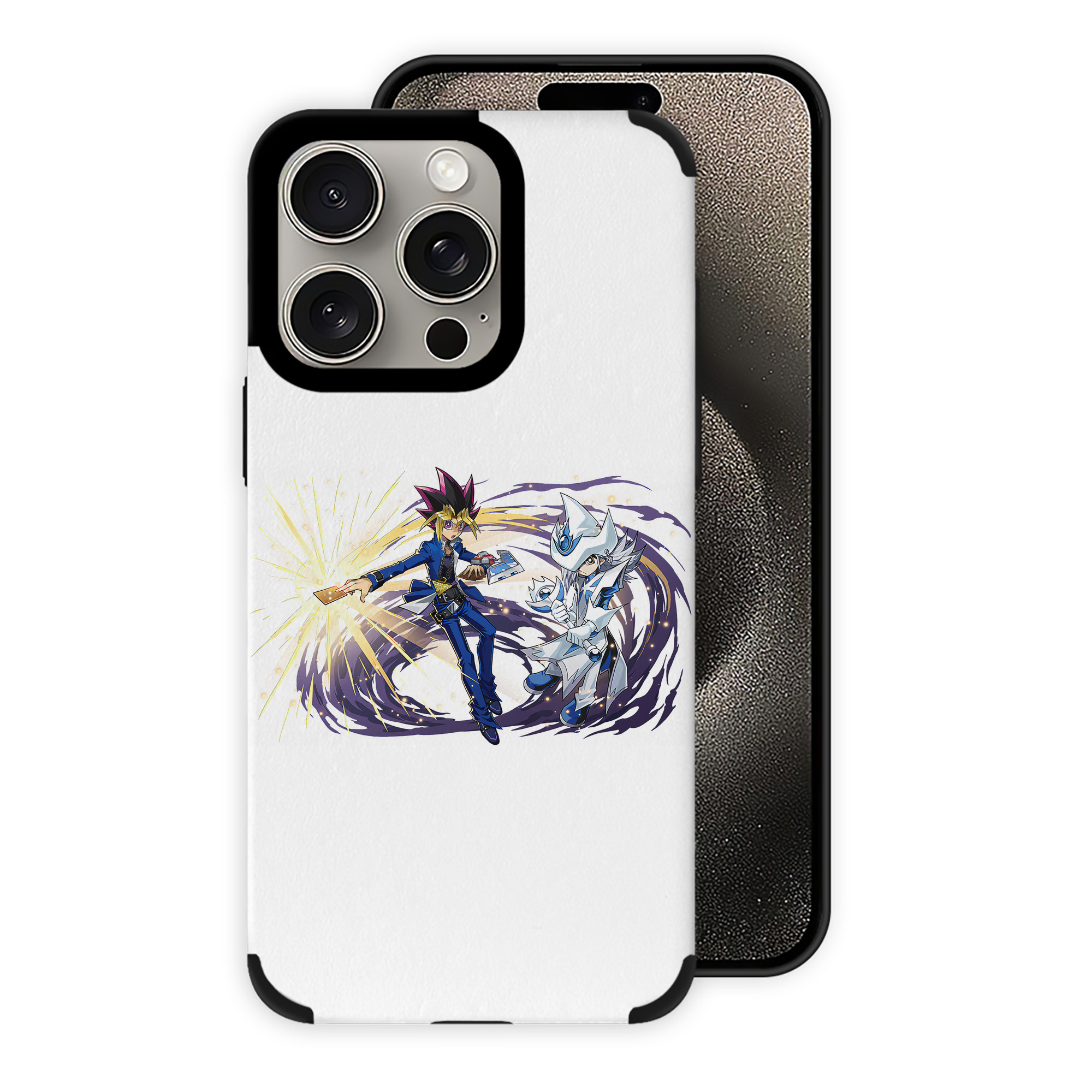 遊☆戯☆王 Yu-Gi-Oh! 【iPhone15ProMax対応】 PUレザー スマホケース 耐衝撃＆黄変防止