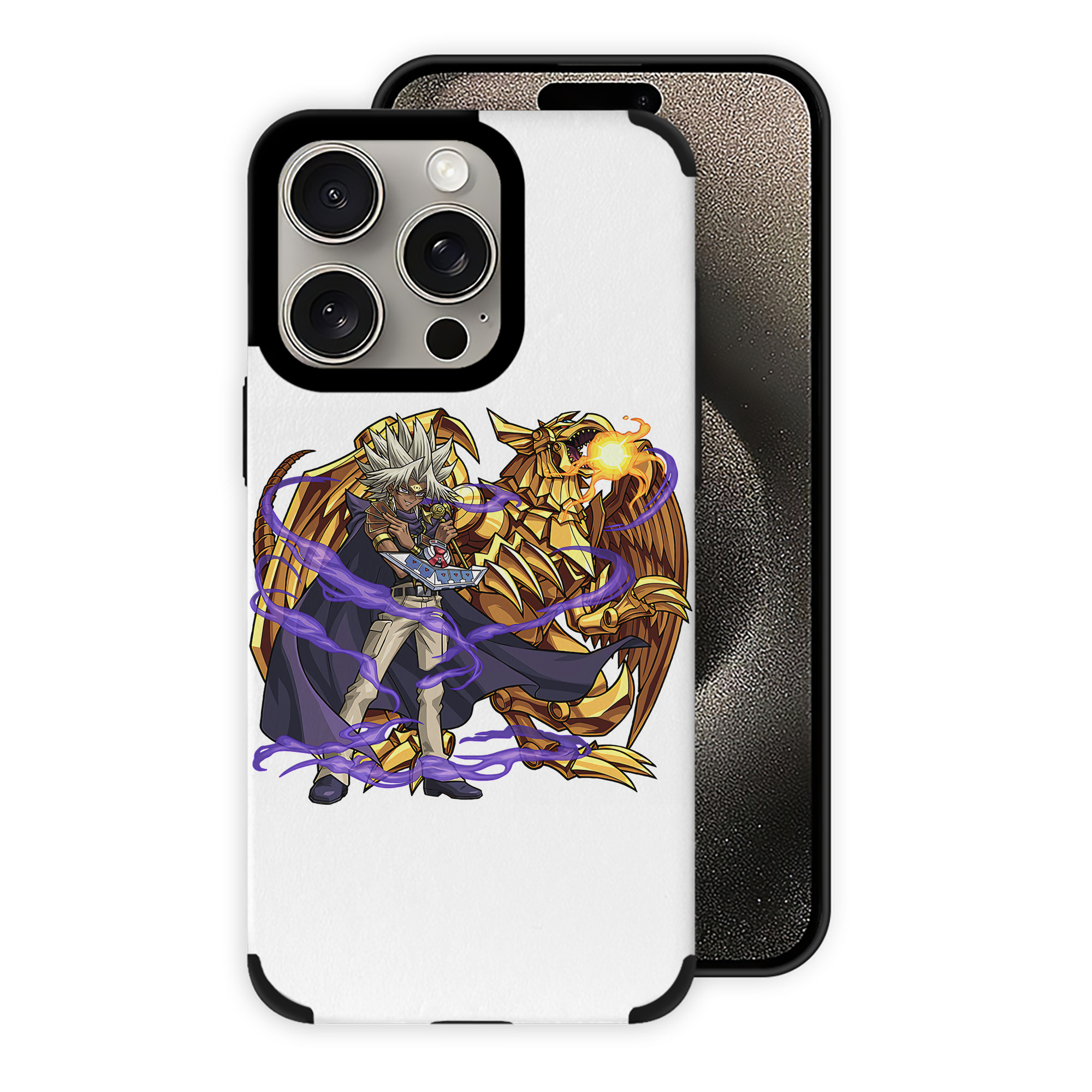 遊☆戯☆王 Yu-Gi-Oh! 【iPhone15ProMax対応】 PUレザー スマホケース 耐衝撃＆黄変防止
