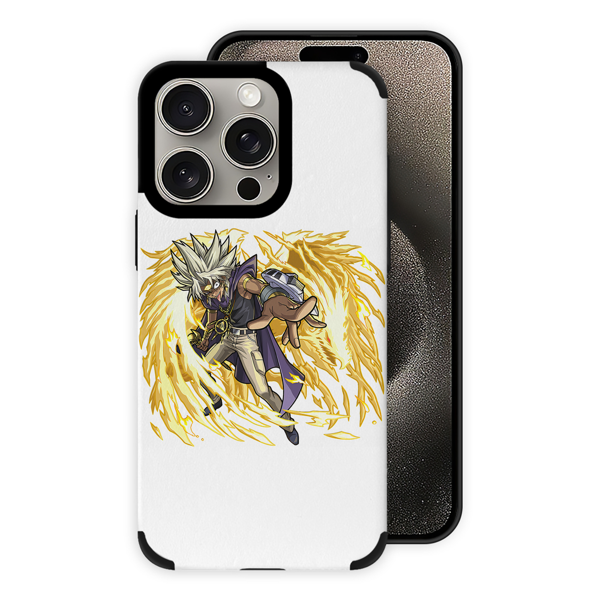 遊☆戯☆王 Yu-Gi-Oh! 【iPhone15ProMax対応】 PUレザー スマホケース 耐衝撃＆黄変防止