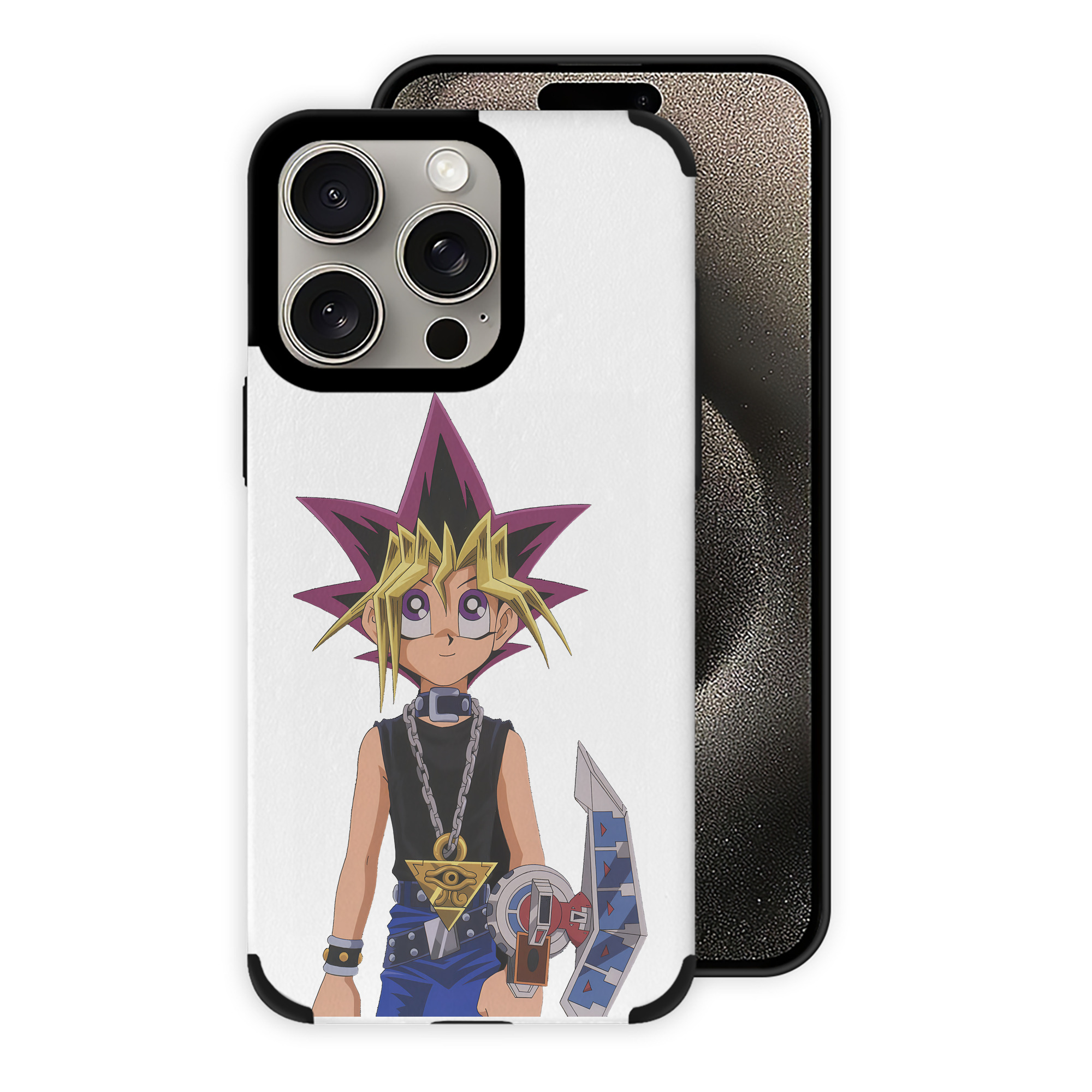 遊☆戯☆王 Yu-Gi-Oh! 【iPhone15ProMax対応】 PUレザー スマホケース 耐衝撃＆黄変防止
