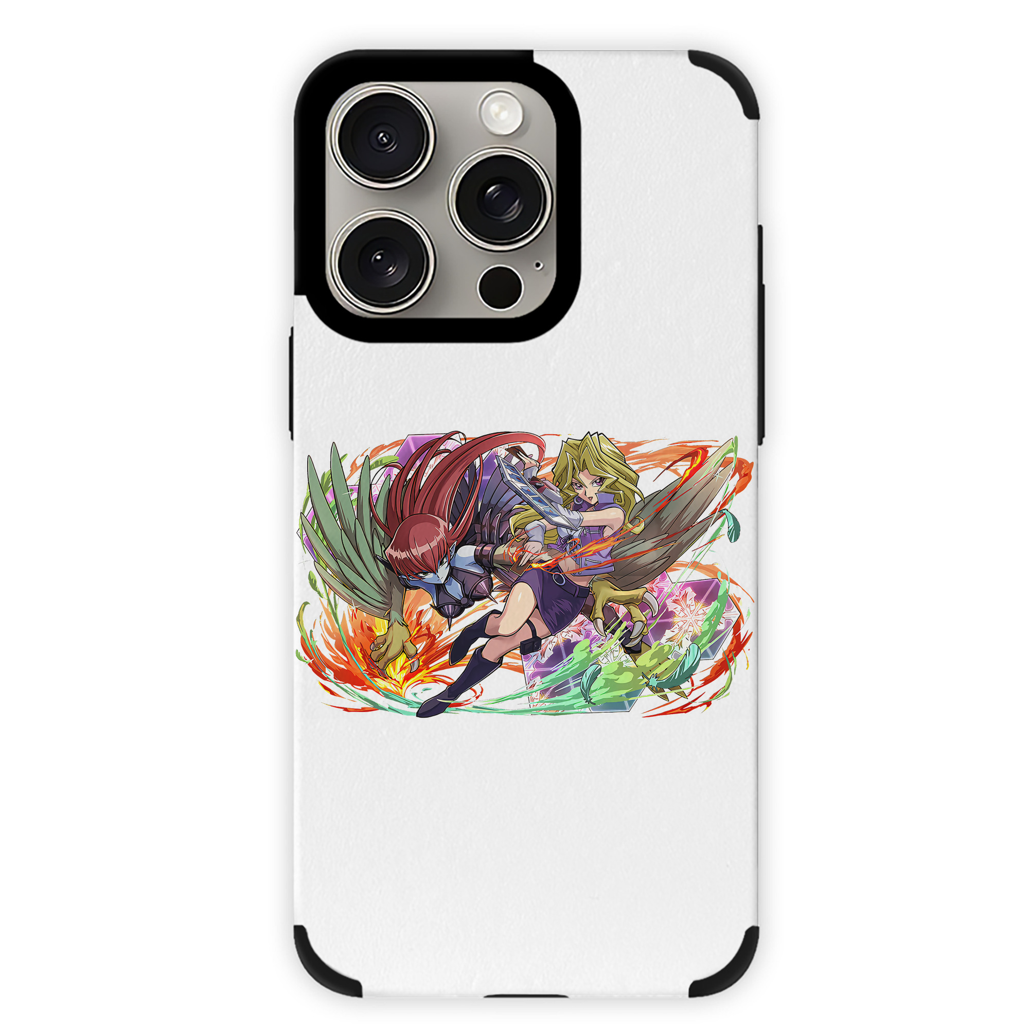 遊☆戯☆王 Yu-Gi-Oh! 【iPhone15ProMax対応】 PUレザー スマホケース 耐衝撃＆黄変防止