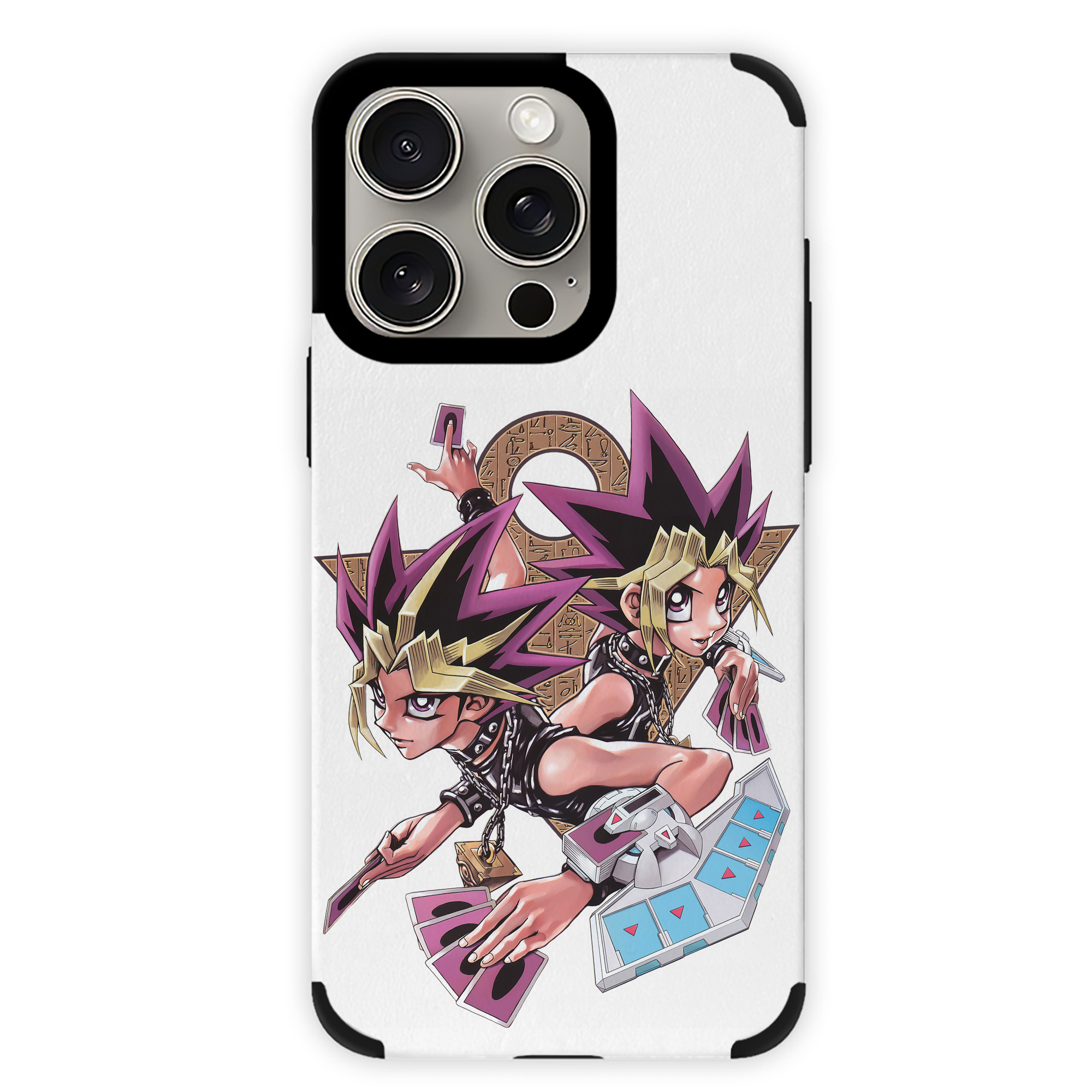 遊☆戯☆王 Yu-Gi-Oh! 【iPhone15ProMax対応】 PUレザー スマホケース 耐衝撃＆黄変防止