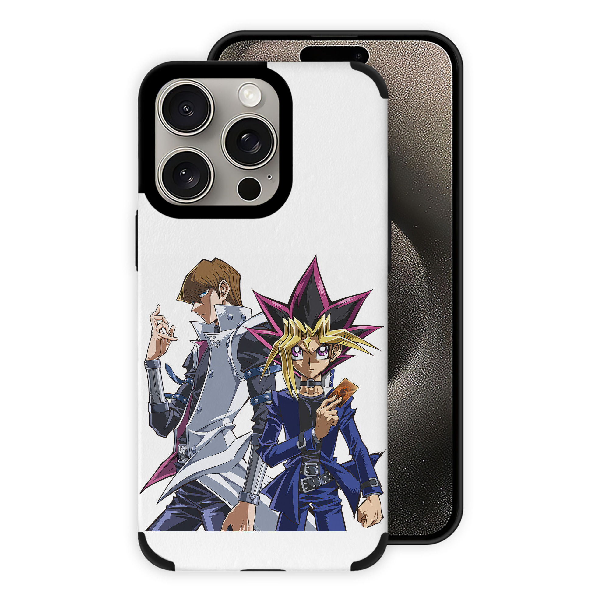 遊☆戯☆王 Yu-Gi-Oh! 【iPhone15ProMax対応】 PUレザー スマホケース 耐衝撃＆黄変防止
