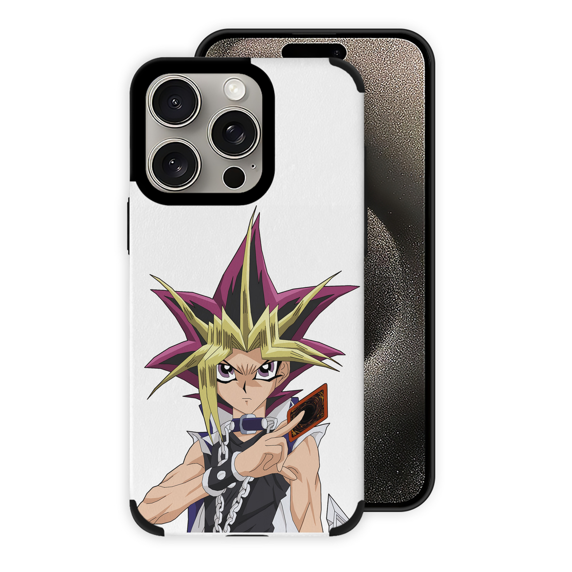 遊☆戯☆王 Yu-Gi-Oh! 【iPhone15ProMax対応】 PUレザー スマホケース 耐衝撃＆黄変防止