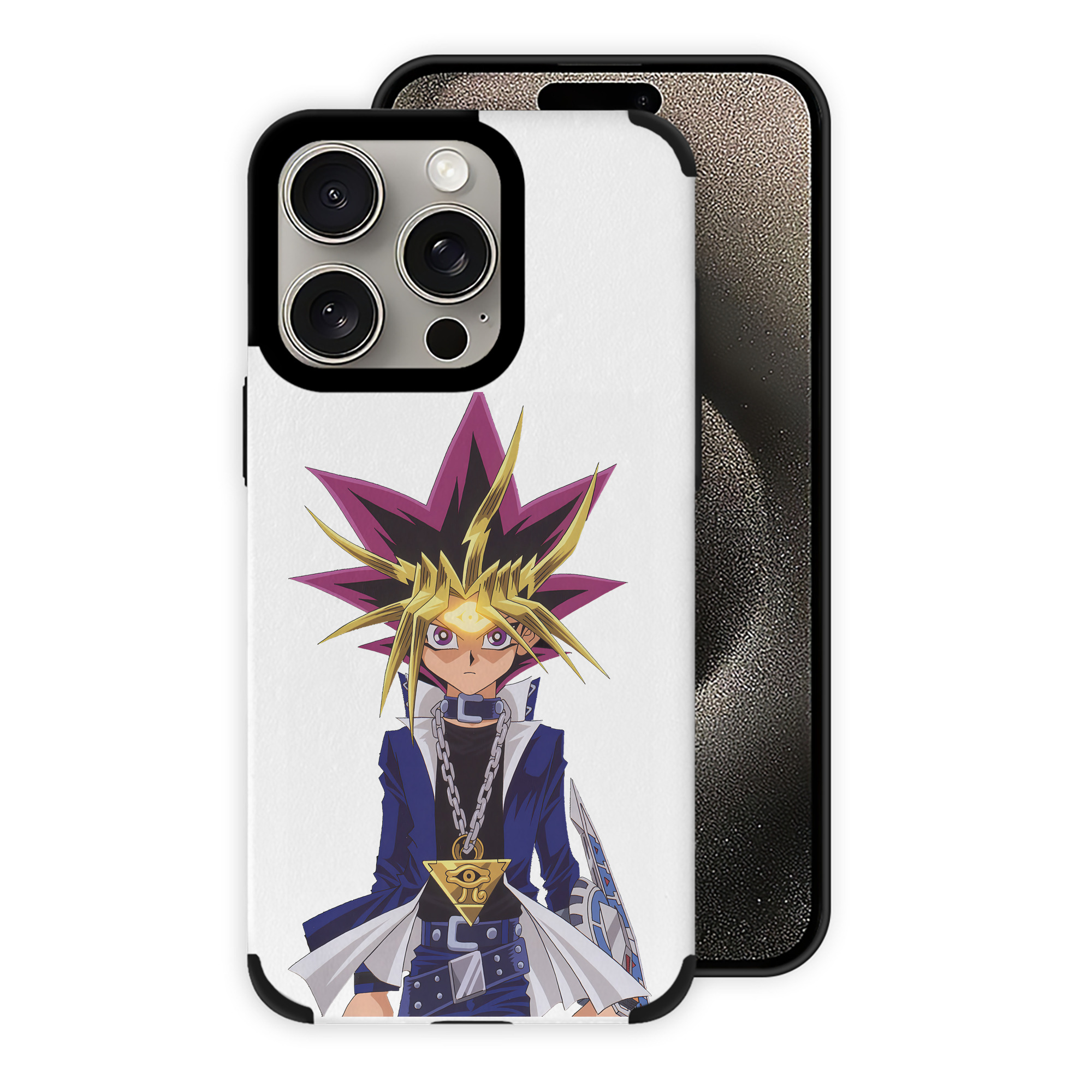 遊☆戯☆王 Yu-Gi-Oh! 【iPhone15ProMax対応】 PUレザー スマホケース 耐衝撃＆黄変防止