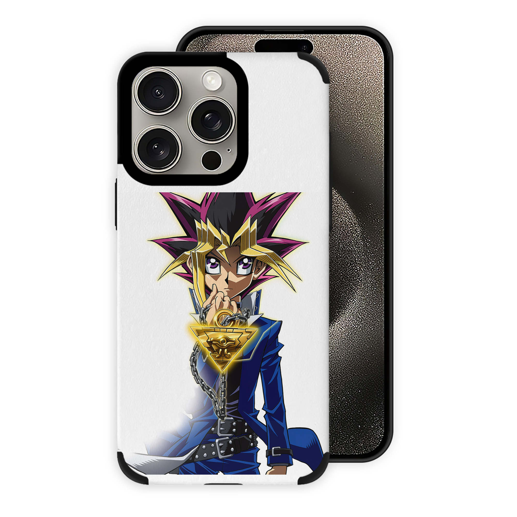 遊☆戯☆王 Yu-Gi-Oh! 【iPhone15ProMax対応】 PUレザー スマホケース 耐衝撃＆黄変防止