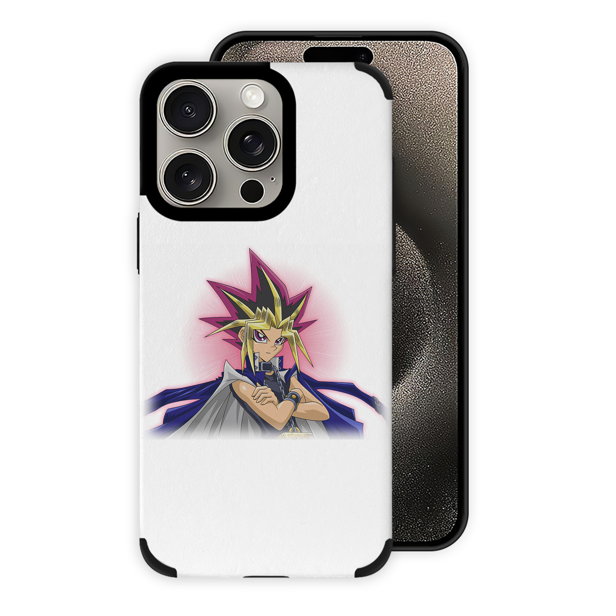 遊☆戯☆王 Yu-Gi-Oh! 【iPhone15ProMax対応】 PUレザー スマホケース 耐衝撃＆黄変防止
