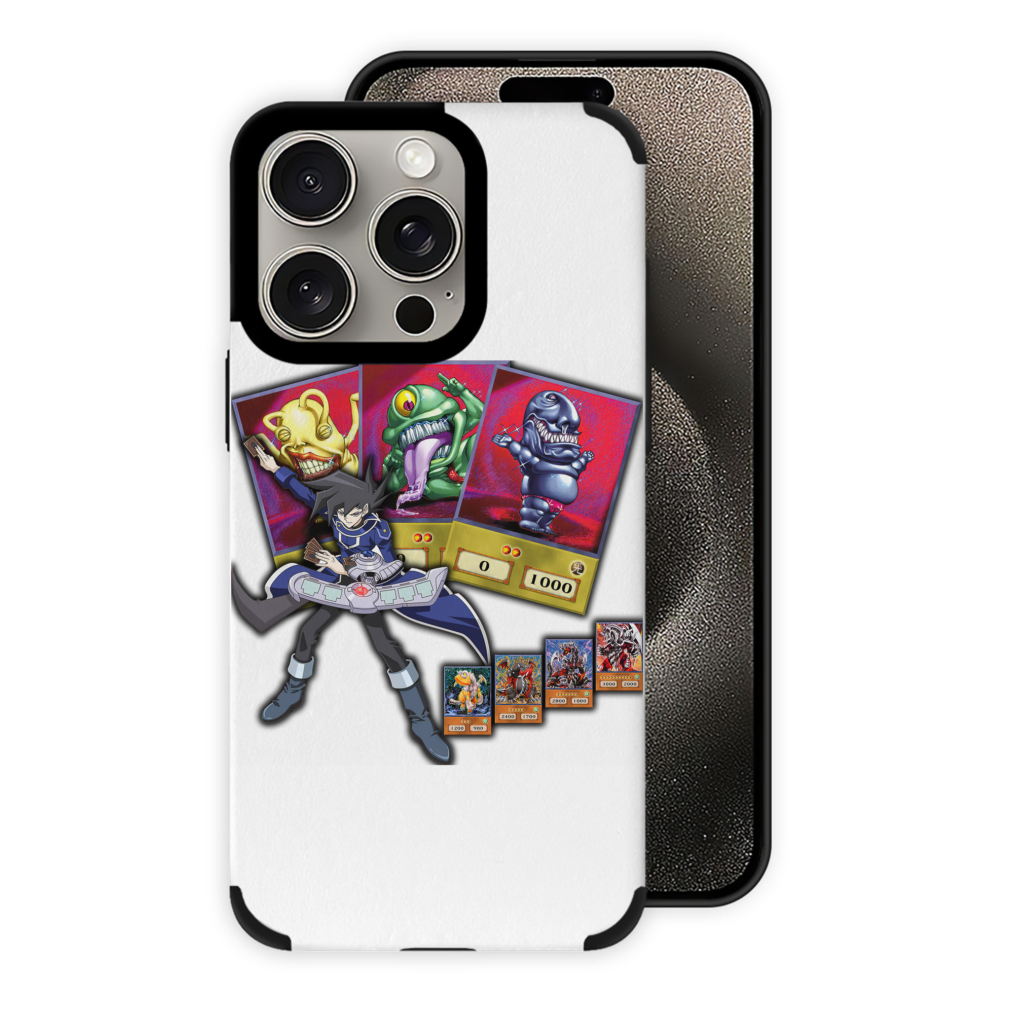 遊☆戯☆王 Yu-Gi-Oh! 【iPhone15ProMax対応】 PUレザー スマホケース 耐衝撃＆黄変防止