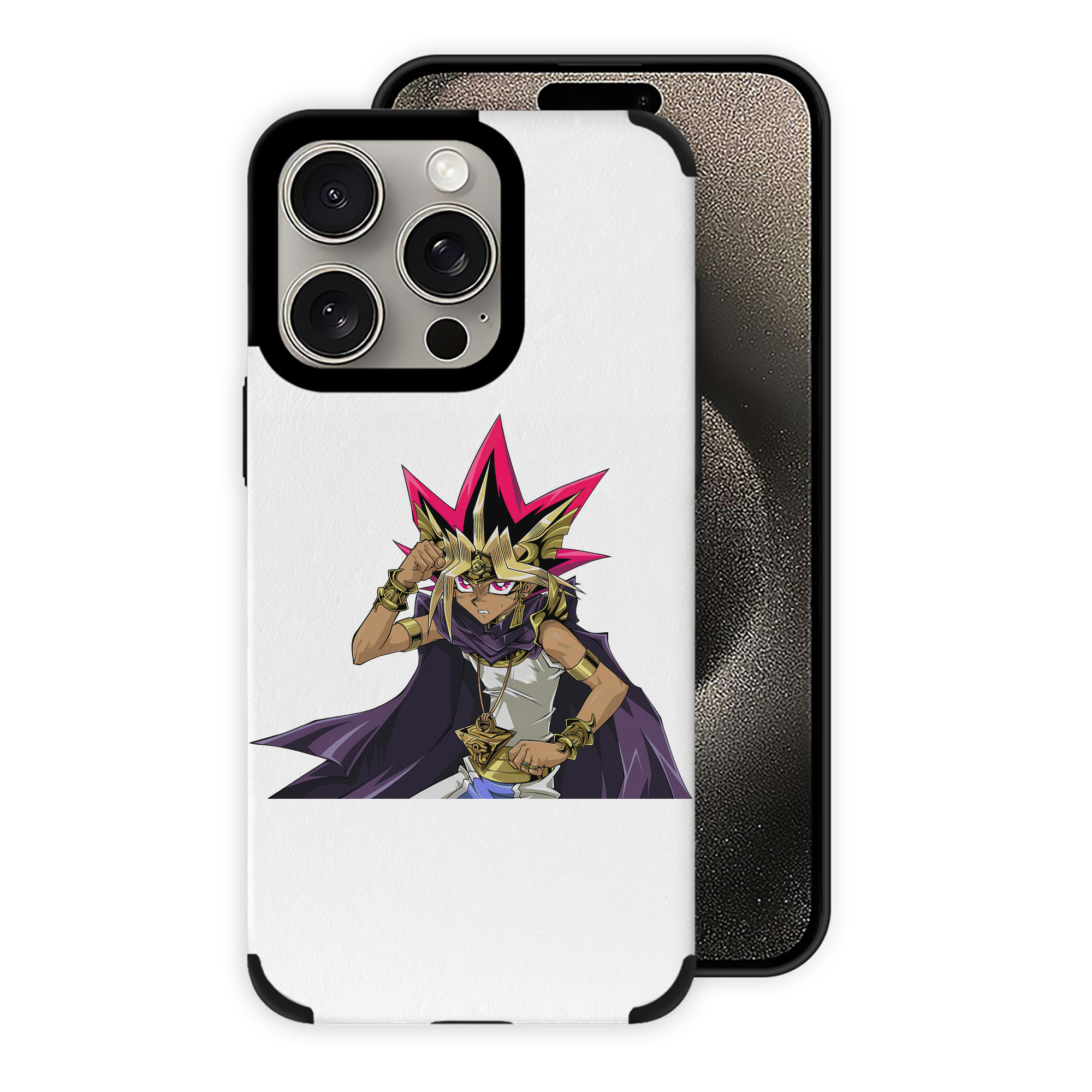 遊☆戯☆王 Yu-Gi-Oh! 【iPhone15ProMax対応】 PUレザー スマホケース 耐衝撃＆黄変防止