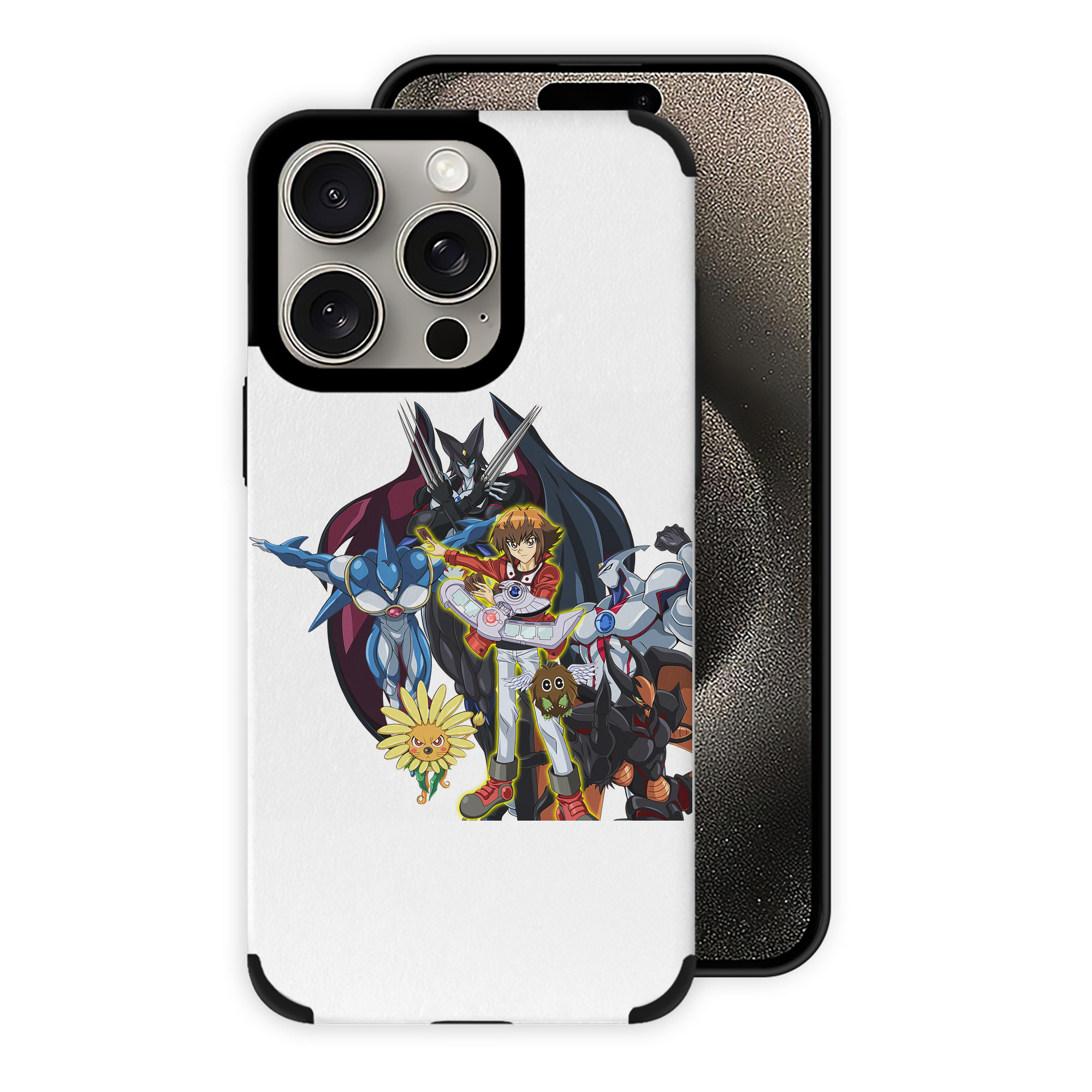 遊☆戯☆王 Yu-Gi-Oh! 【iPhone15ProMax対応】 PUレザー スマホケース 耐衝撃＆黄変防止