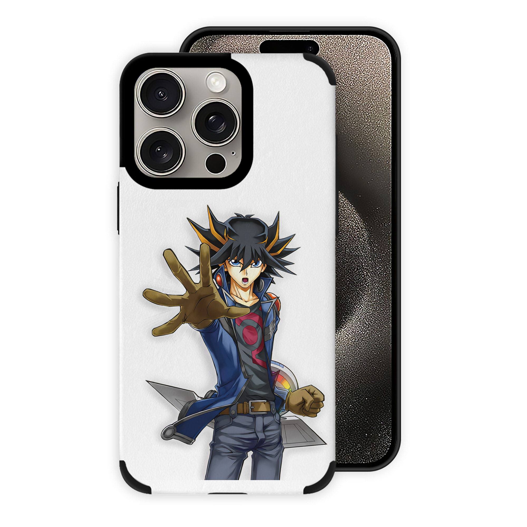 遊☆戯☆王 Yu-Gi-Oh! 【iPhone15ProMax対応】 PUレザー スマホケース 耐衝撃＆黄変防止