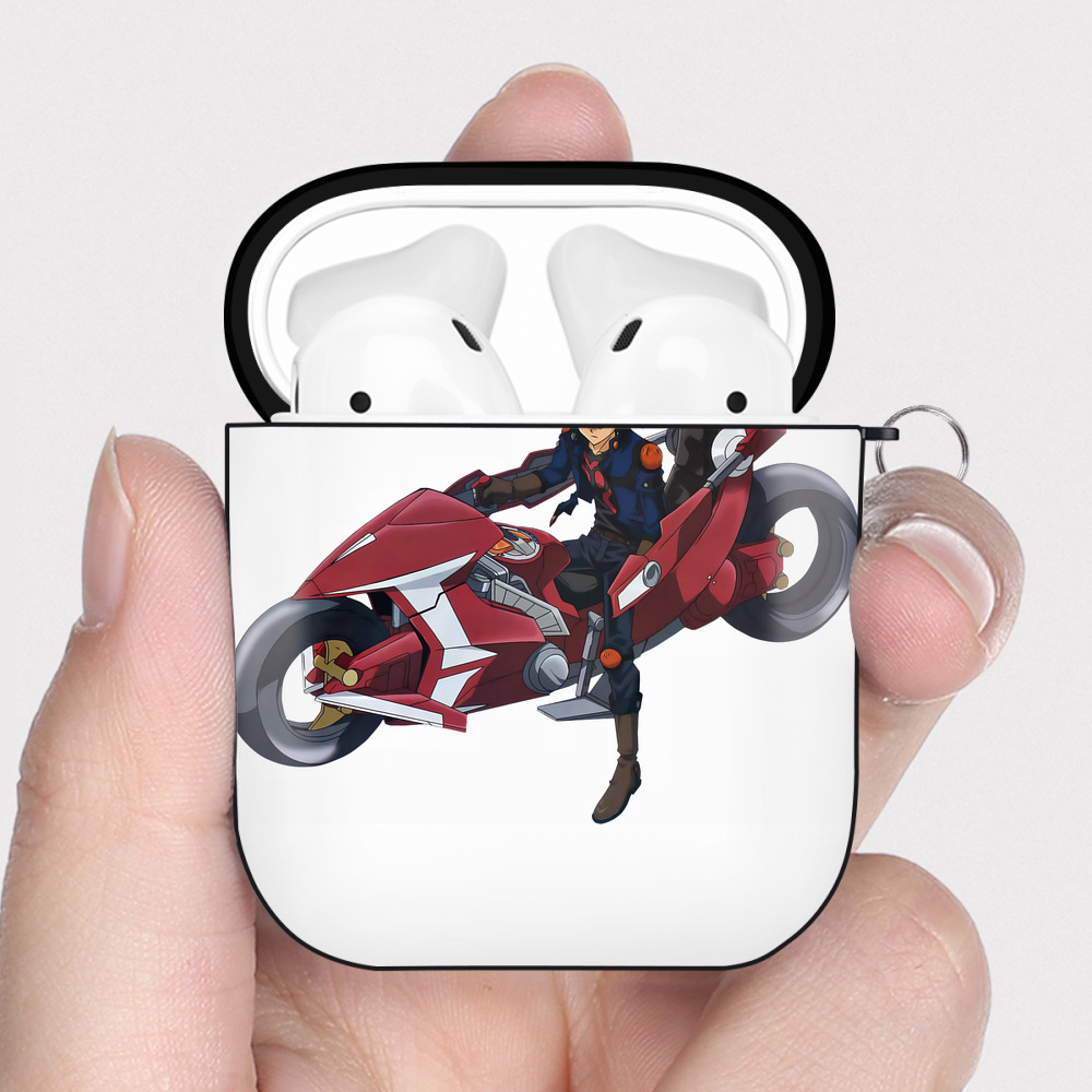 （画像用） 遊☆戯☆王 Yu-Gi-Oh! AirPods 第2世代保護ケース ハードシェル ブラック 耐衝撃・防指紋・カラビナ付き