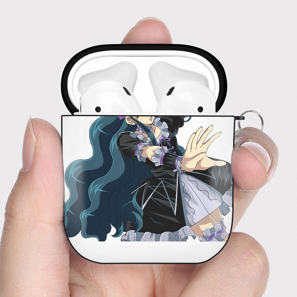 （画像用） 遊☆戯☆王 Yu-Gi-Oh! AirPods 第2世代保護ケース ハードシェル ブラック 耐衝撃・防指紋・カラビナ付き