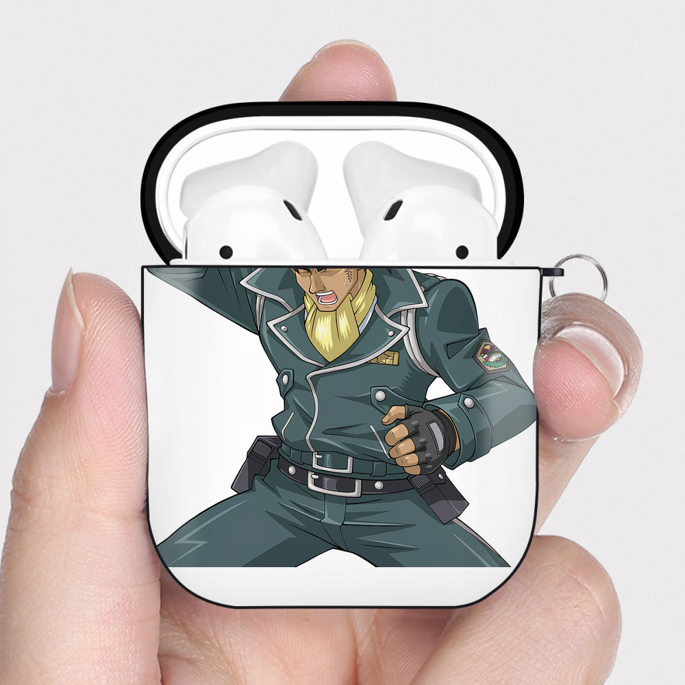 （画像用） 遊☆戯☆王 Yu-Gi-Oh! AirPods 第2世代保護ケース ハードシェル ブラック 耐衝撃・防指紋・カラビナ付き