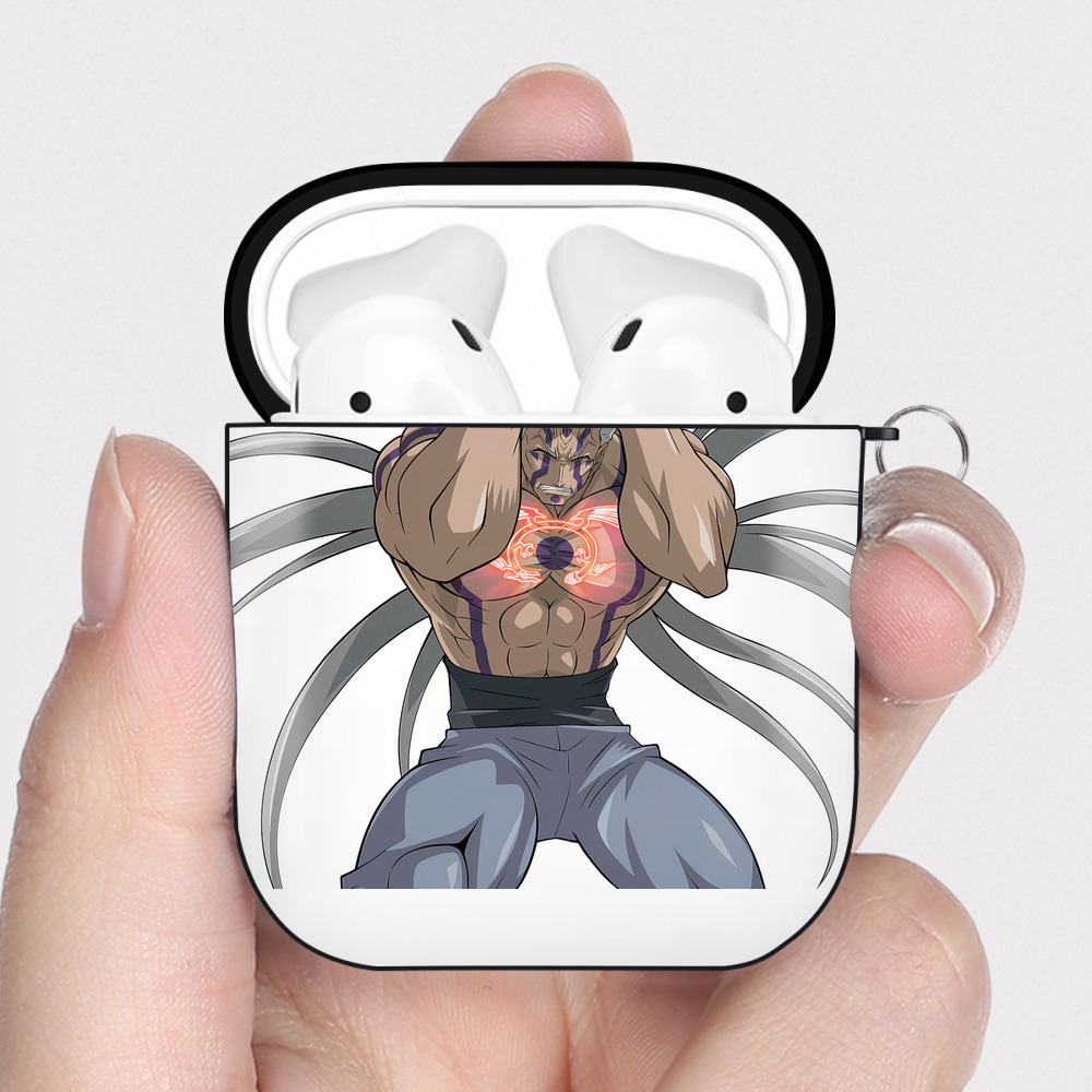 （画像用） 遊☆戯☆王 Yu-Gi-Oh! AirPods 第2世代保護ケース ハードシェル ブラック 耐衝撃・防指紋・カラビナ付き