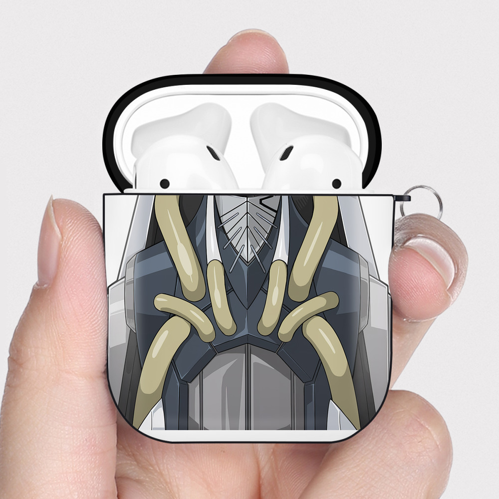 （画像用） 遊☆戯☆王 Yu-Gi-Oh! AirPods 第2世代保護ケース ハードシェル ブラック 耐衝撃・防指紋・カラビナ付き