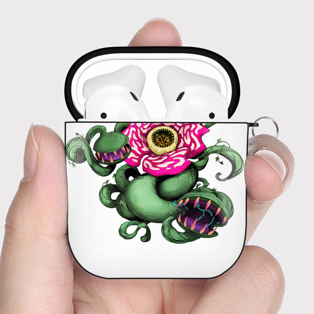 （画像用） 遊☆戯☆王 Yu-Gi-Oh! AirPods 第2世代保護ケース ハードシェル ブラック 耐衝撃・防指紋・カラビナ付き