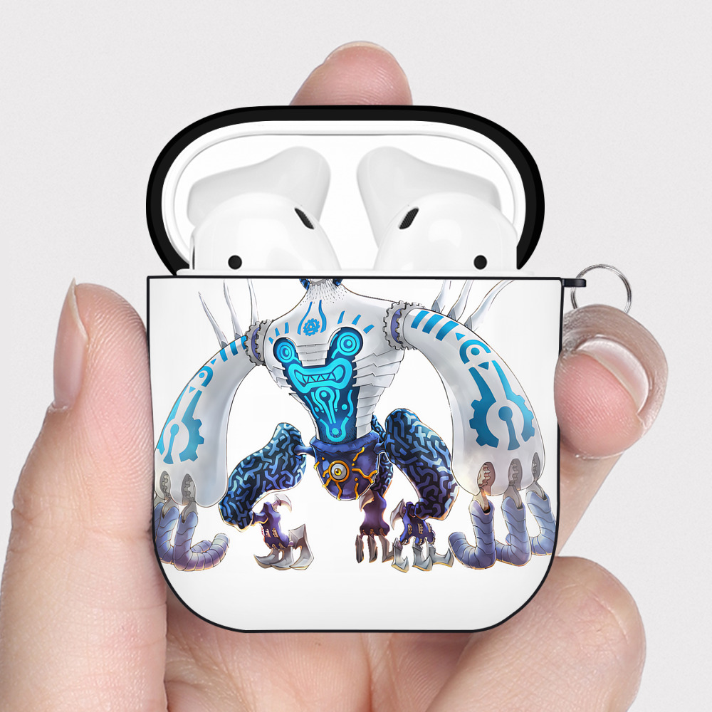 （画像用） 遊☆戯☆王 Yu-Gi-Oh! AirPods 第2世代保護ケース ハードシェル ブラック 耐衝撃・防指紋・カラビナ付き