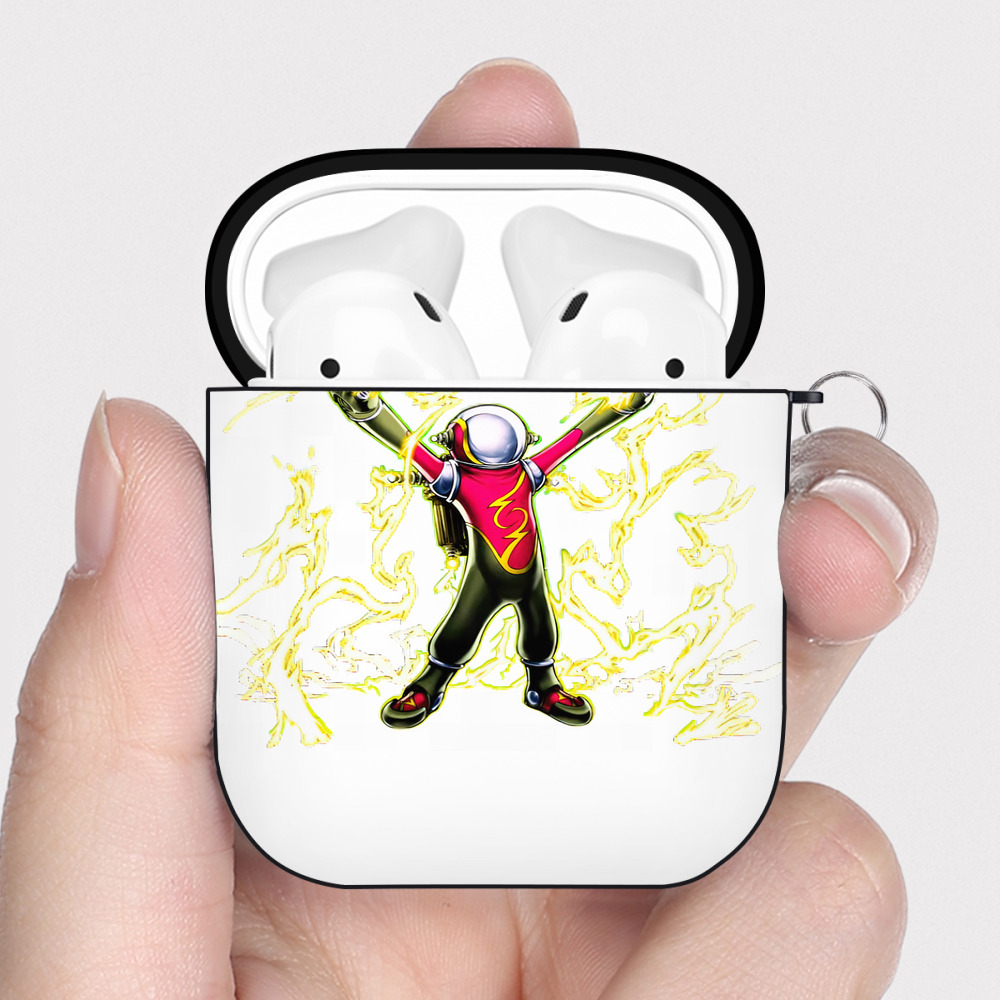 （画像用） 遊☆戯☆王 Yu-Gi-Oh! AirPods 第2世代保護ケース ハードシェル ブラック 耐衝撃・防指紋・カラビナ付き
